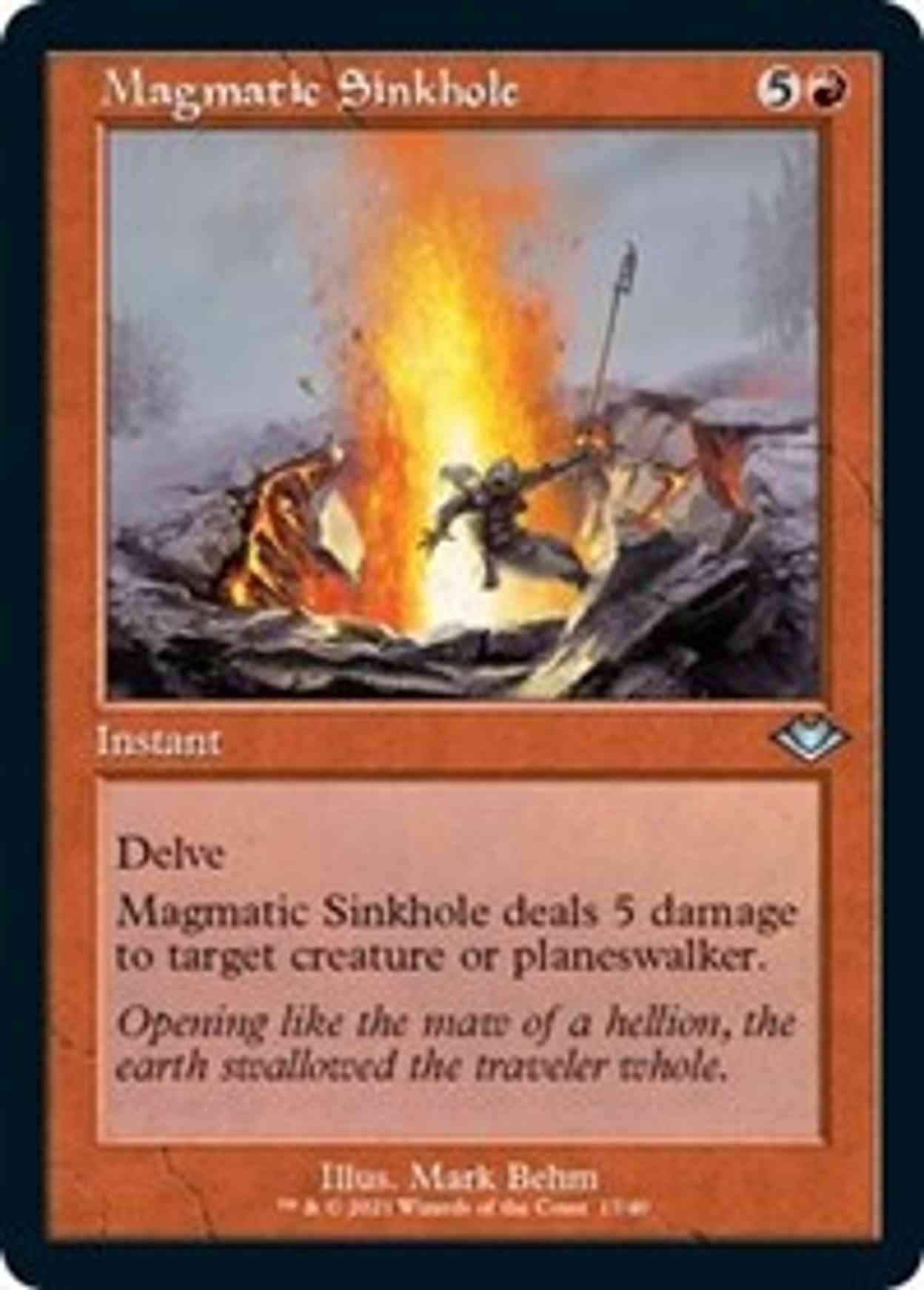 Magmatic Sinkhole (Retro Frame) magic card front