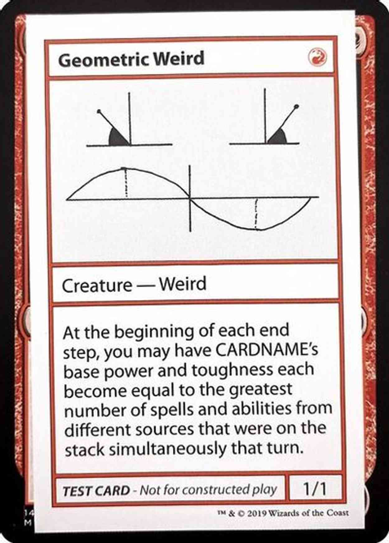 Geometric Weird (No PW Symbol) magic card front