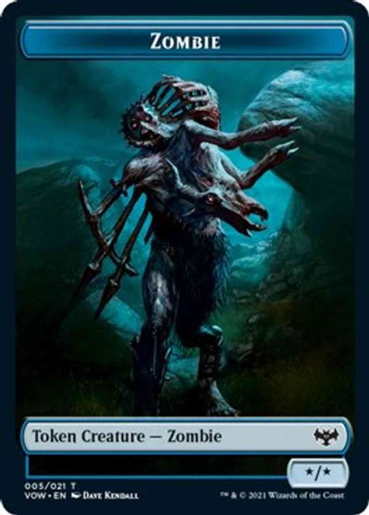 Zombie Token (005) magic card front