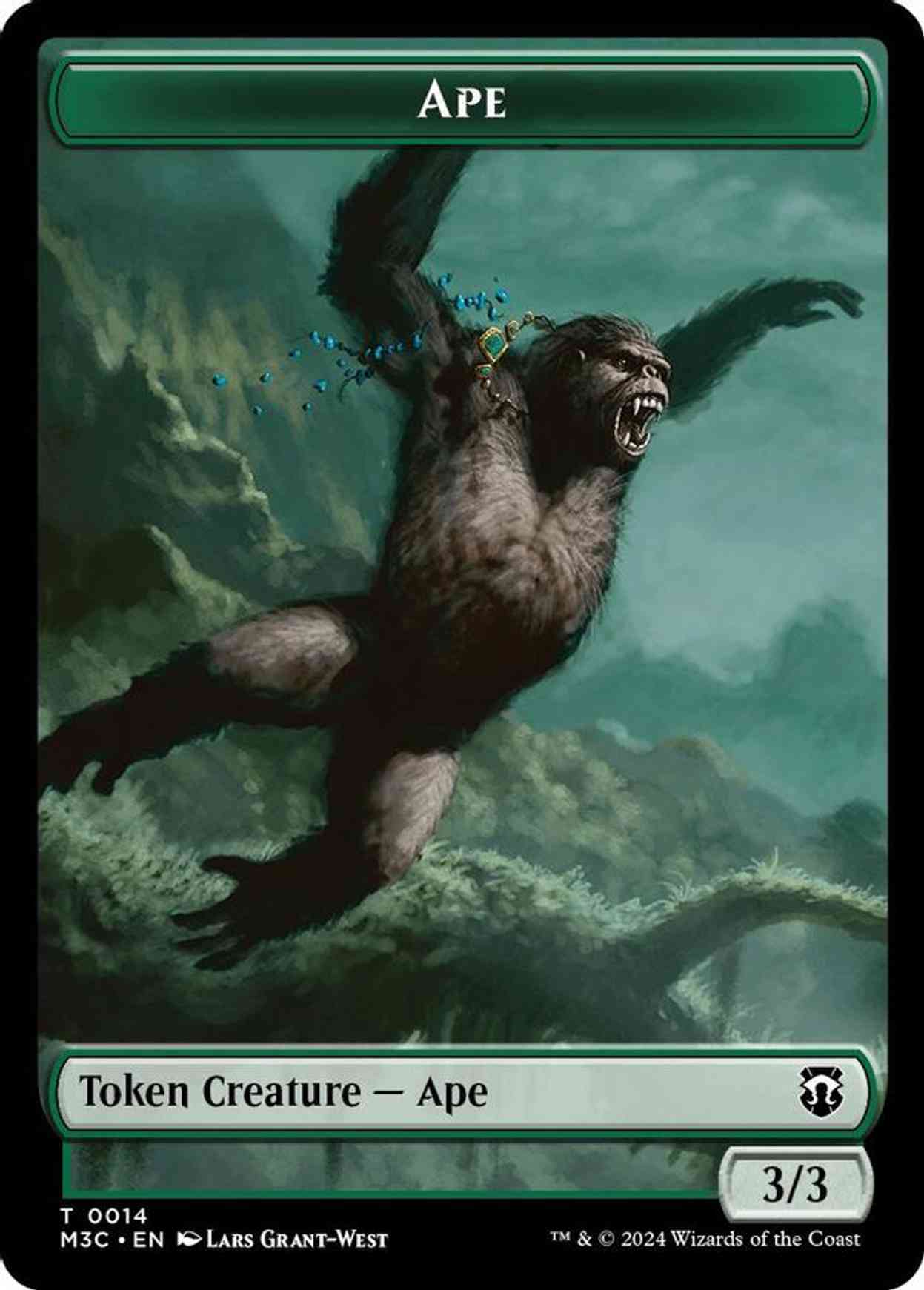 Ape // Plant Double-Sided Token magic card front