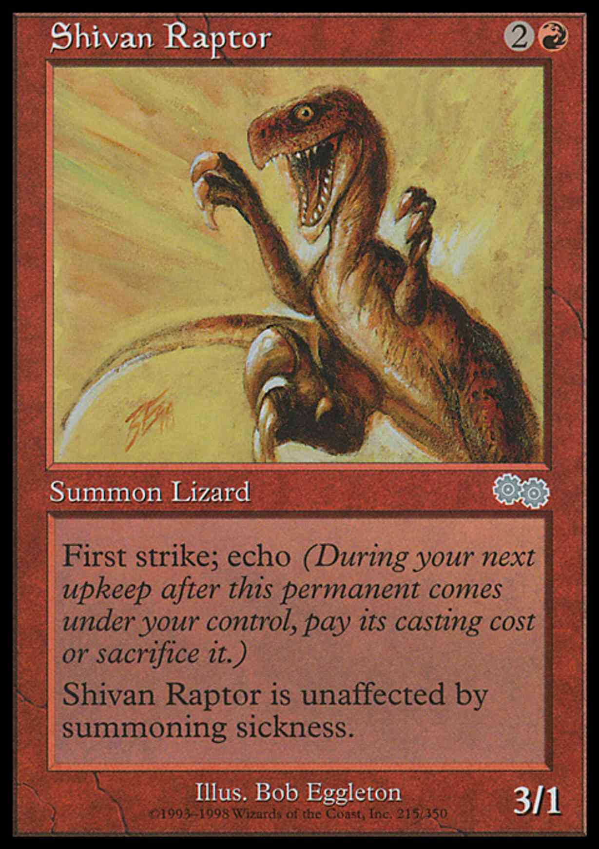 Shivan Raptor magic card front