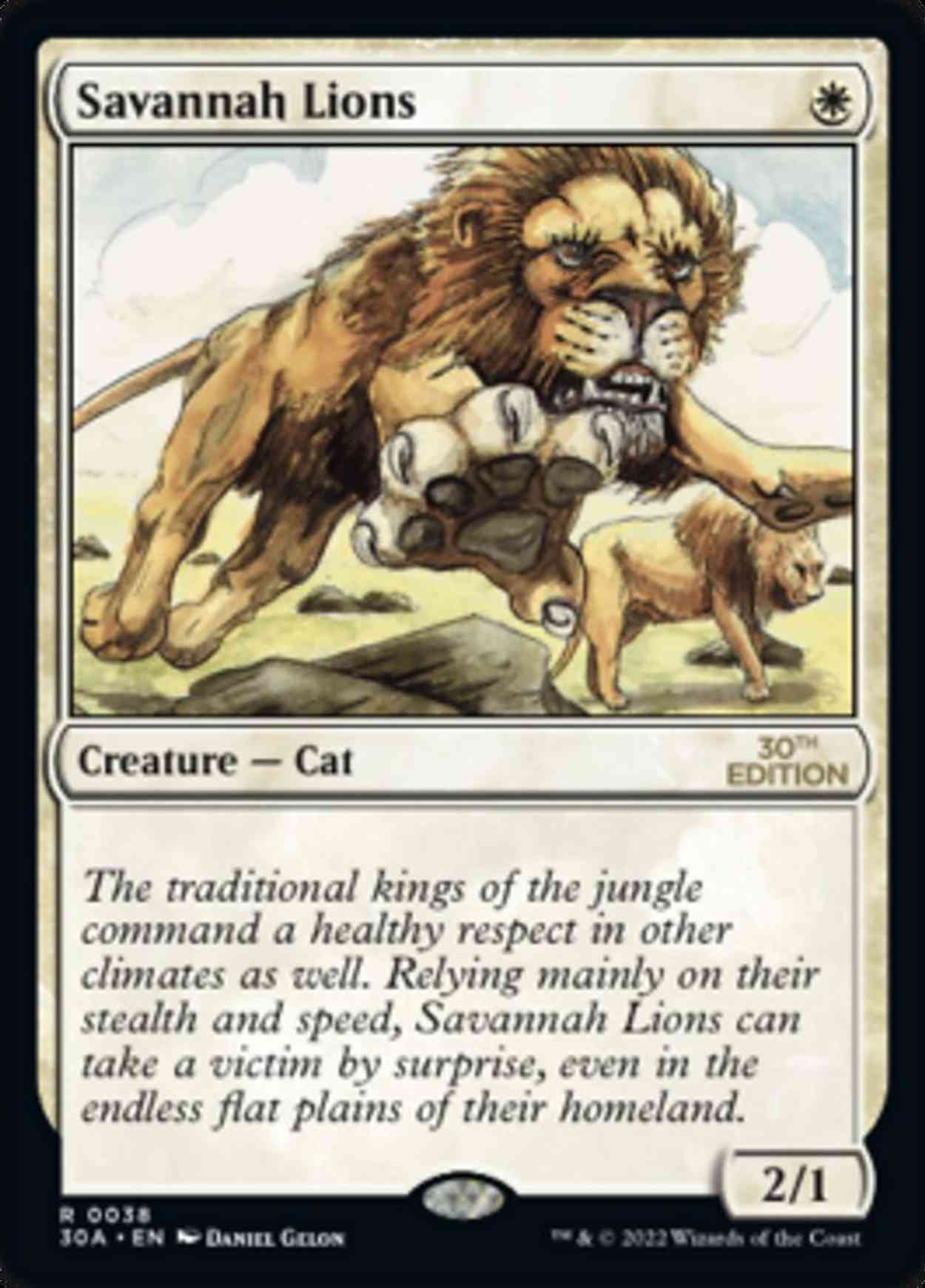 Savannah Lions magic card front