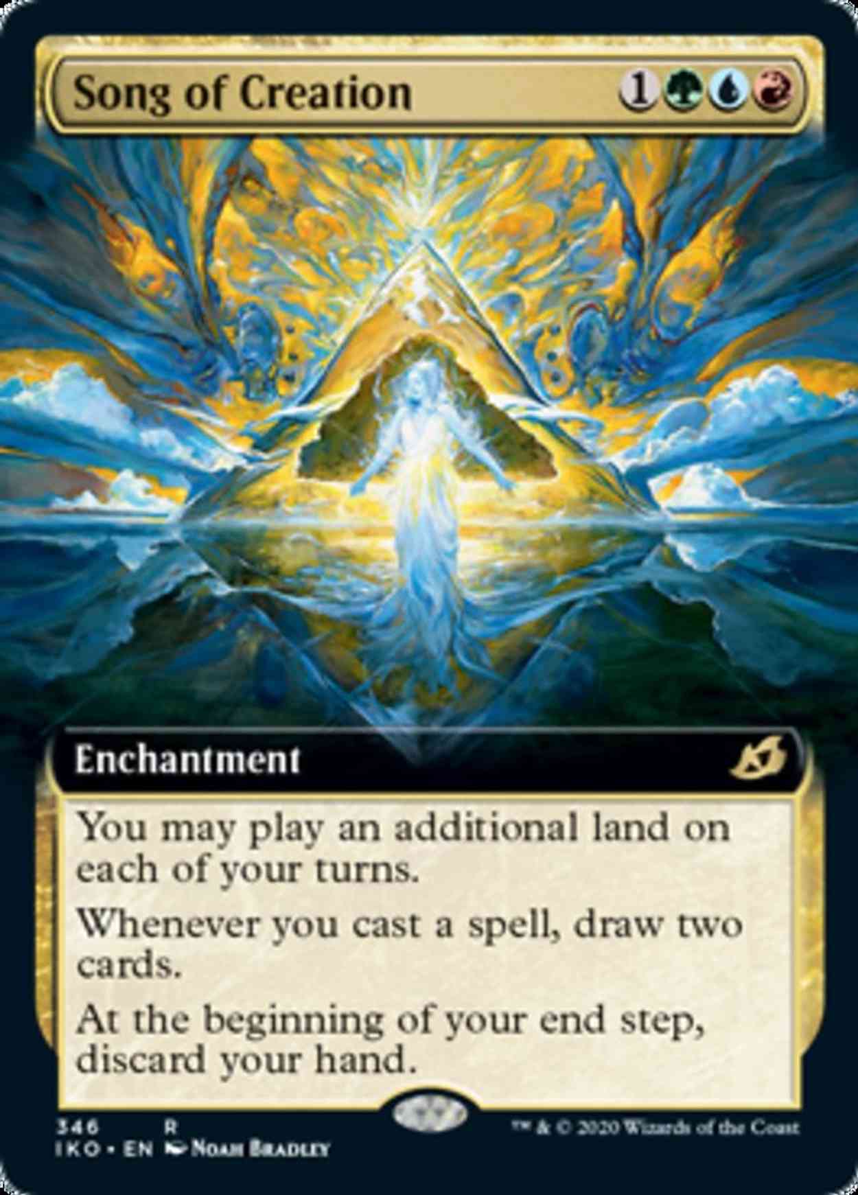 Song of Creation (Extended Art) magic card front