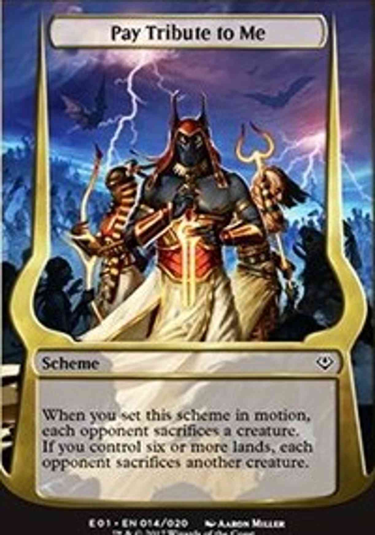 Pay Tribute to Me (Archenemy: Nicol Bolas) magic card front
