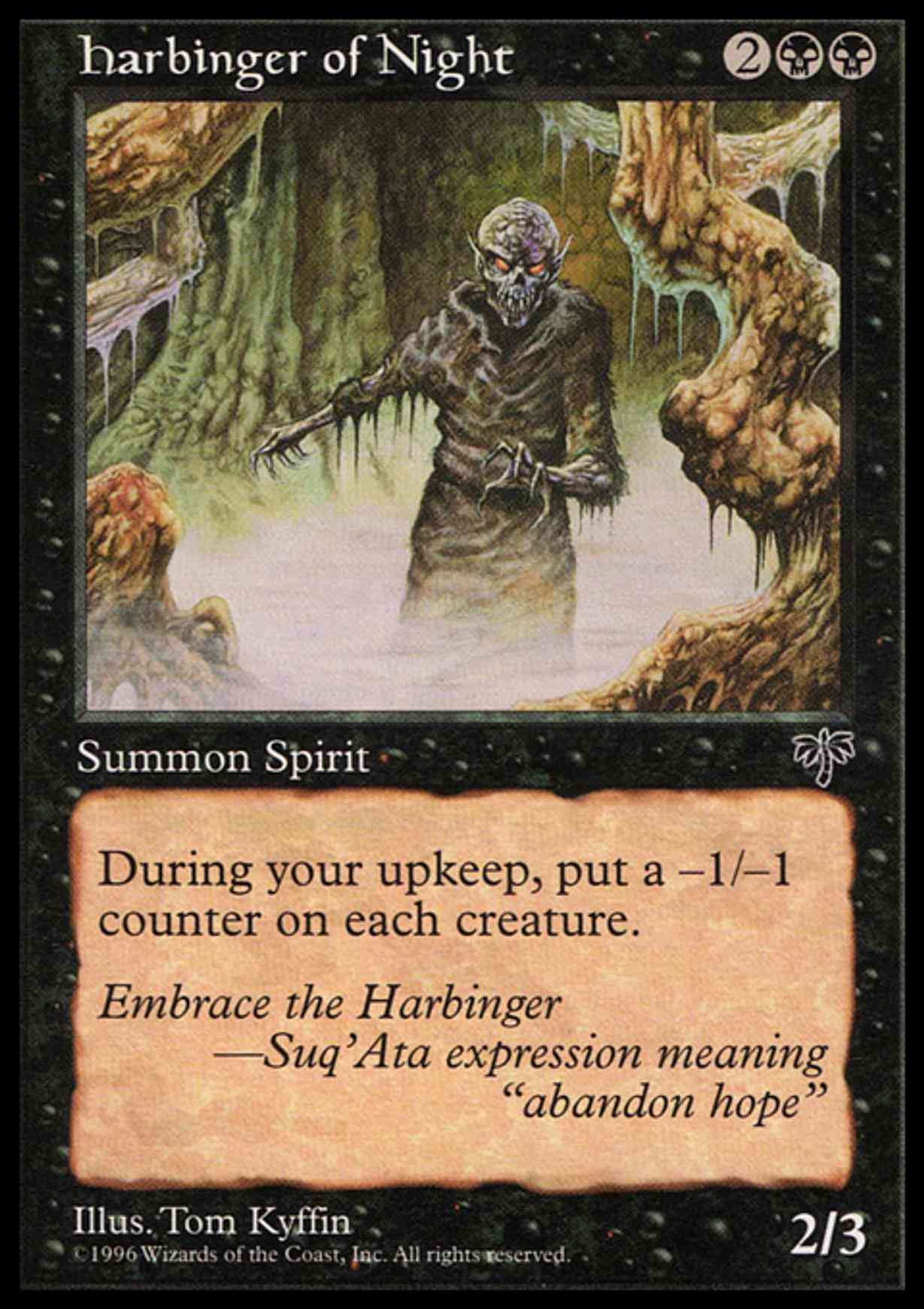 Harbinger of Night magic card front