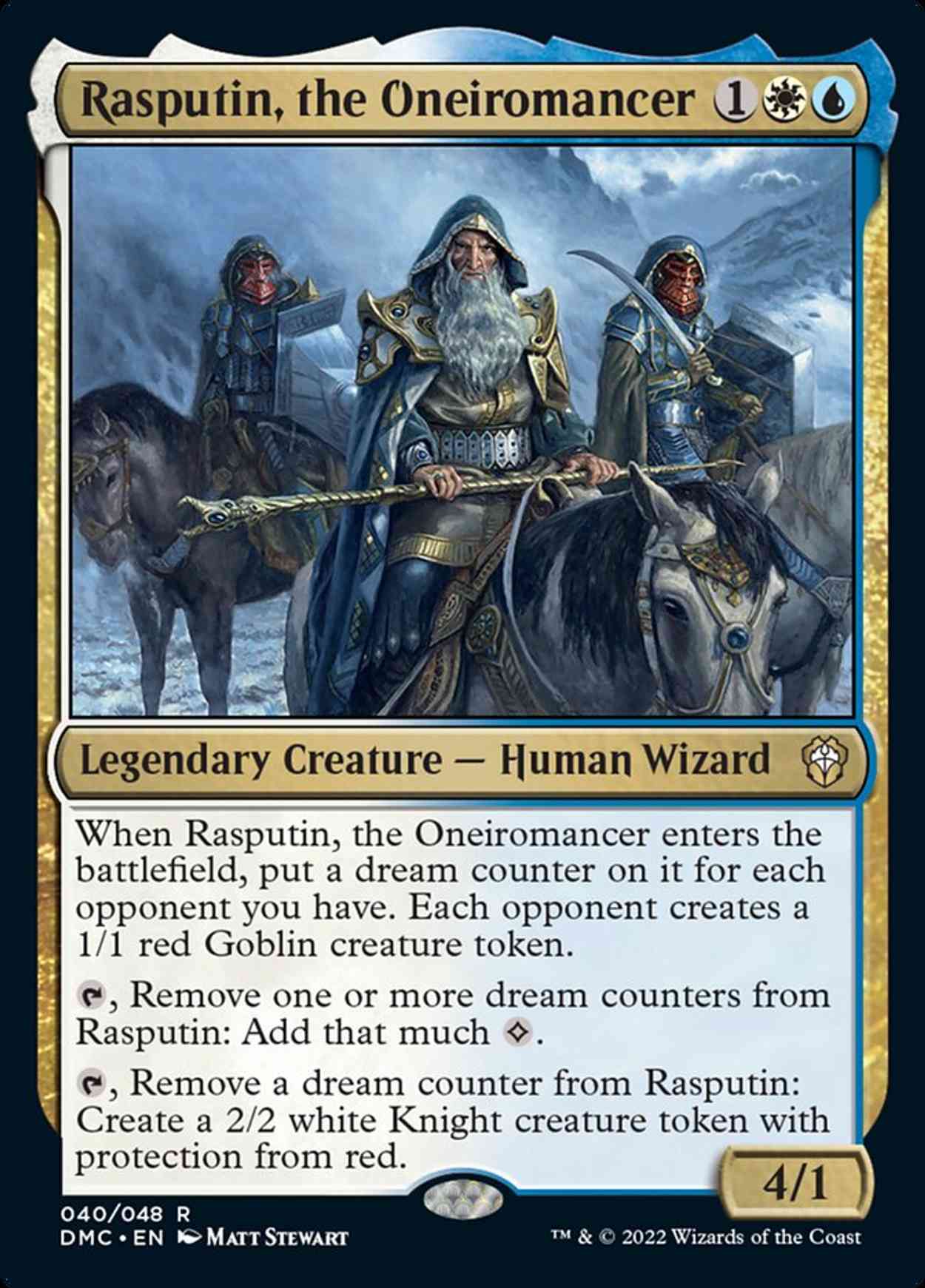 Rasputin, the Oneiromancer magic card front