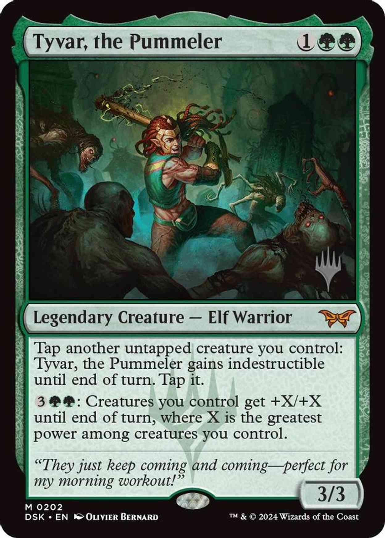 Tyvar, the Pummeler magic card front