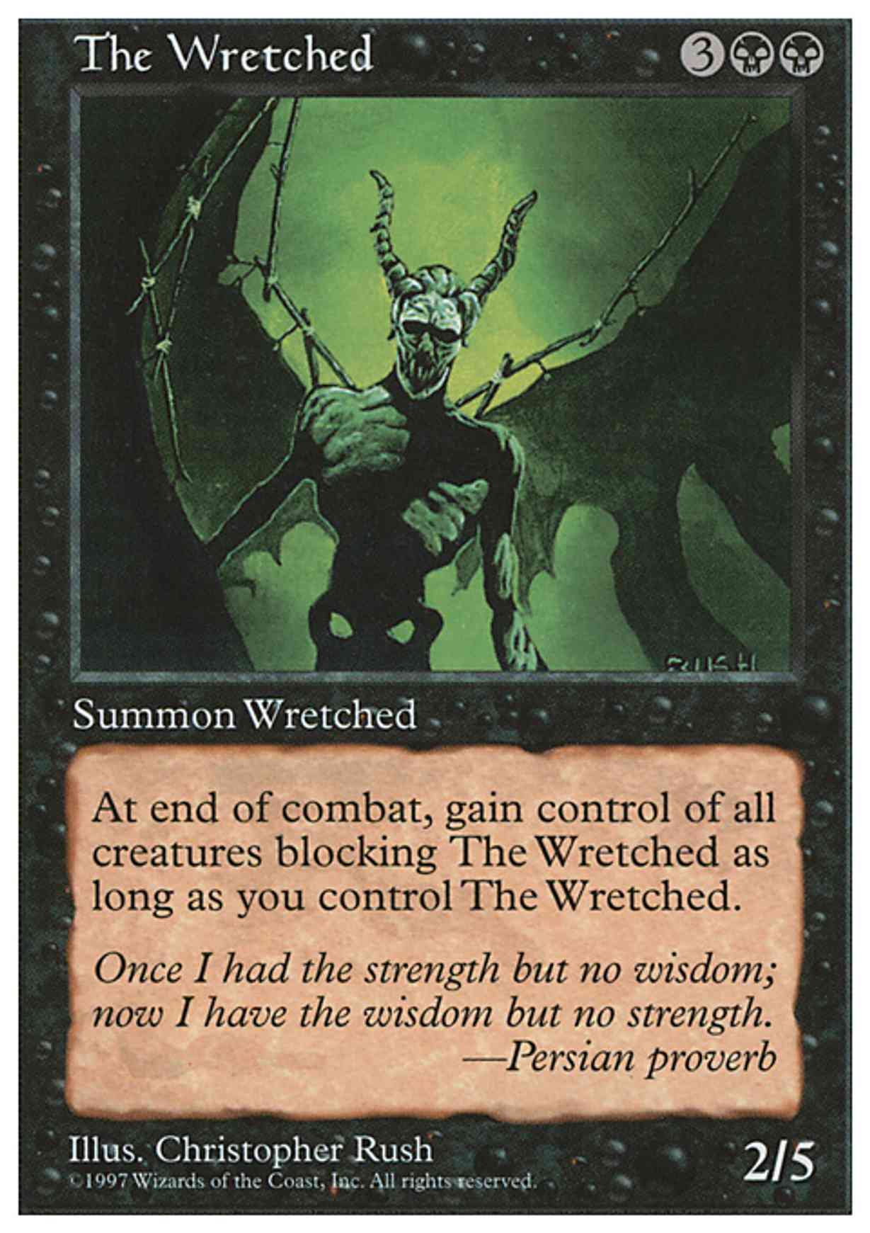 The Wretched magic card front