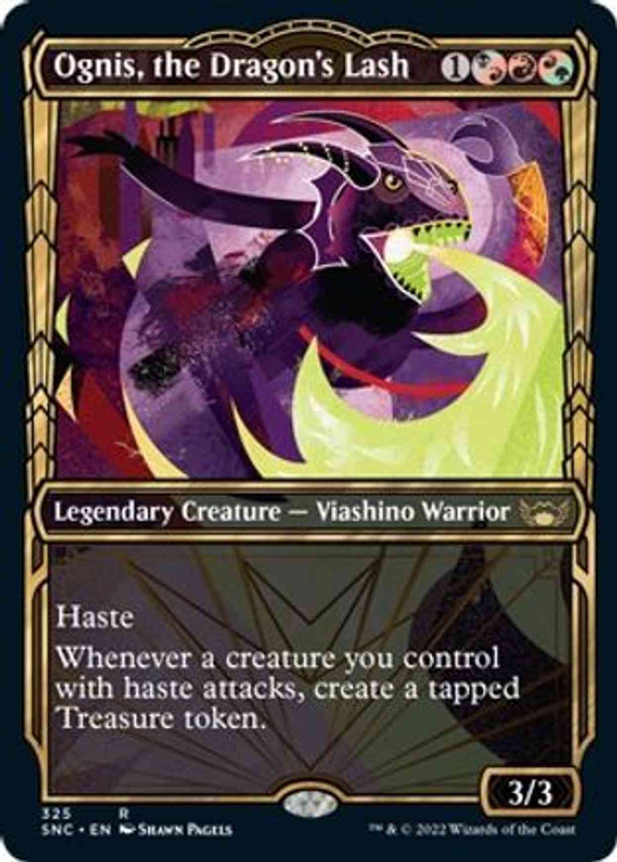 Ognis, the Dragon's Lash (Showcase) magic card front