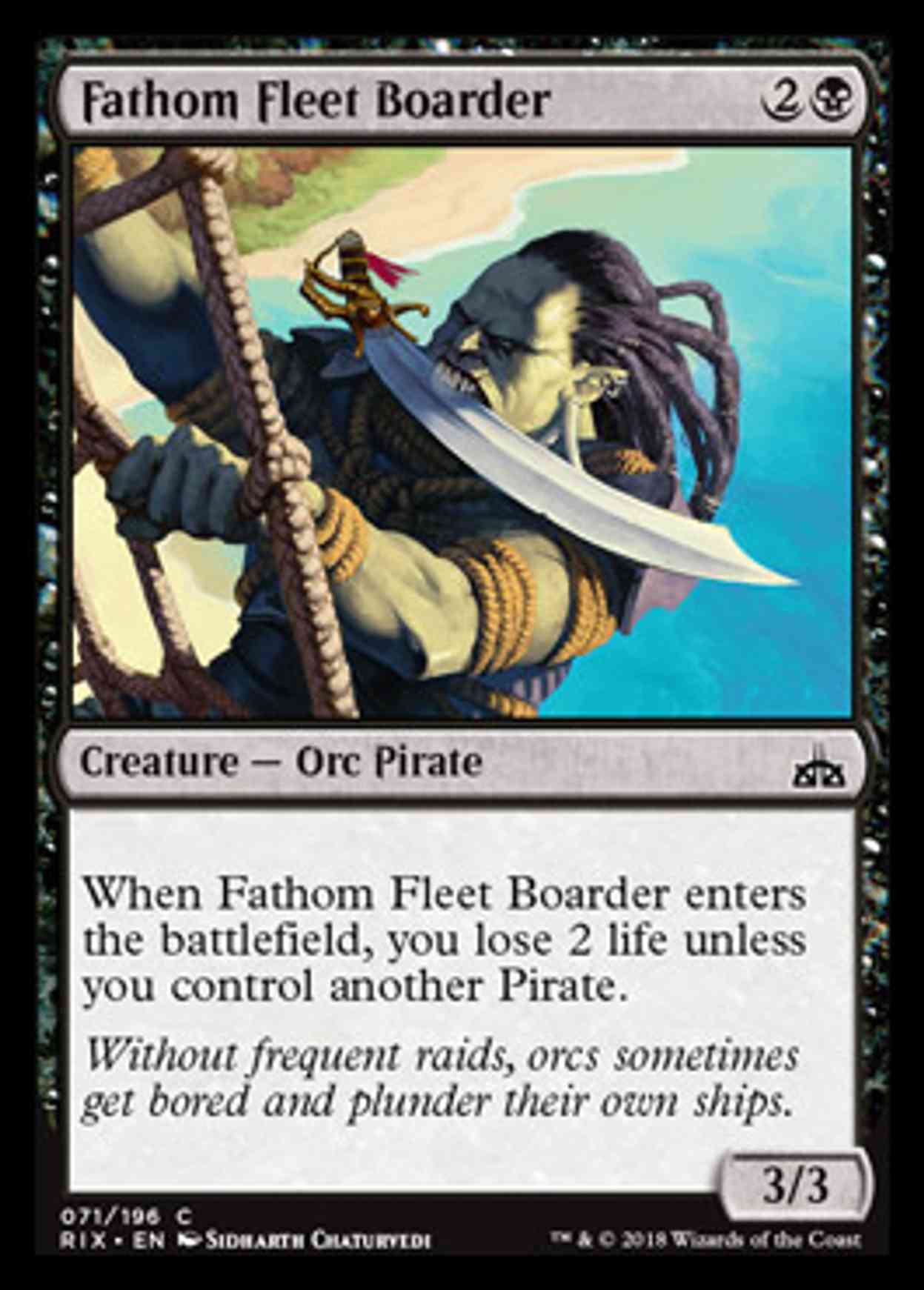 Fathom Fleet Boarder magic card front
