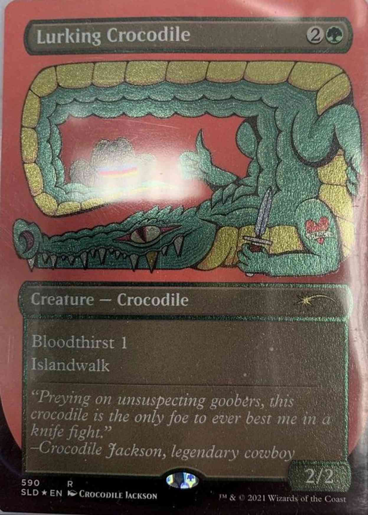 Lurking Crocodile magic card front