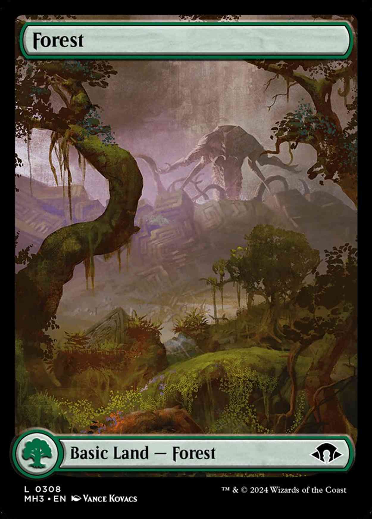 Forest (0308) magic card front