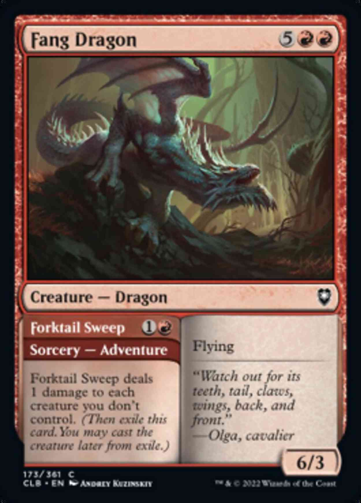 Fang Dragon magic card front