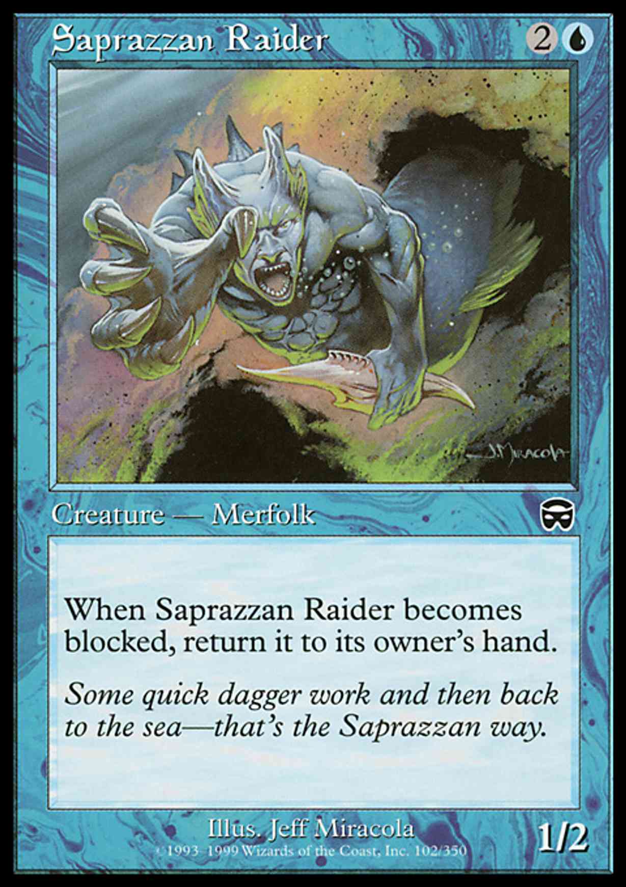 Saprazzan Raider magic card front