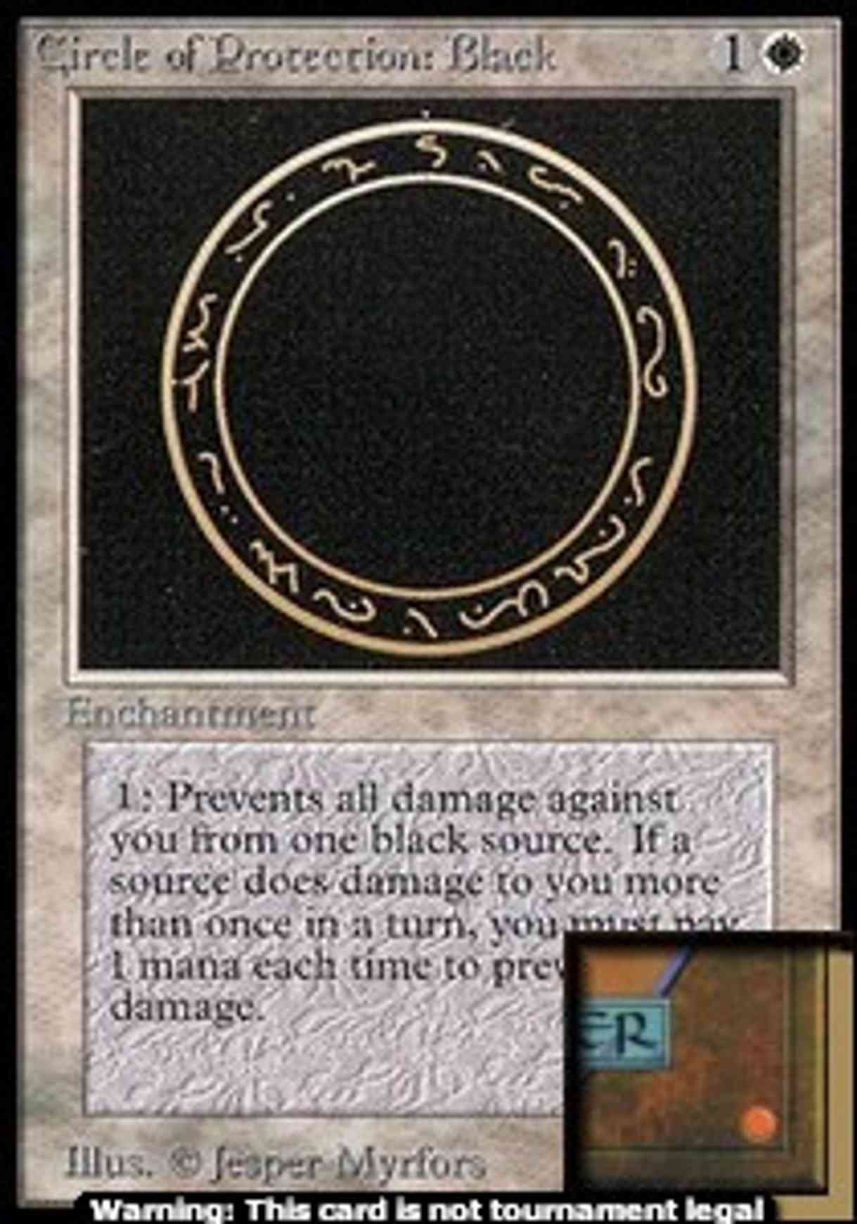Circle of Protection: Black (CE) magic card front