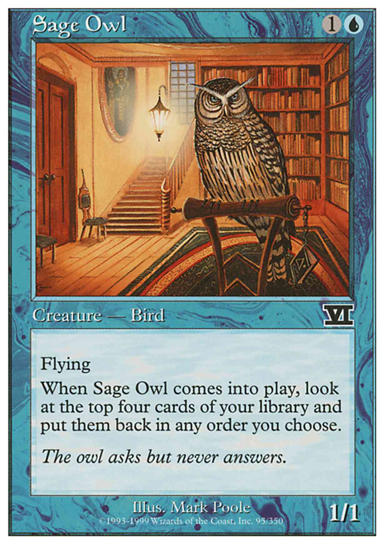 Sage Owl magic card front