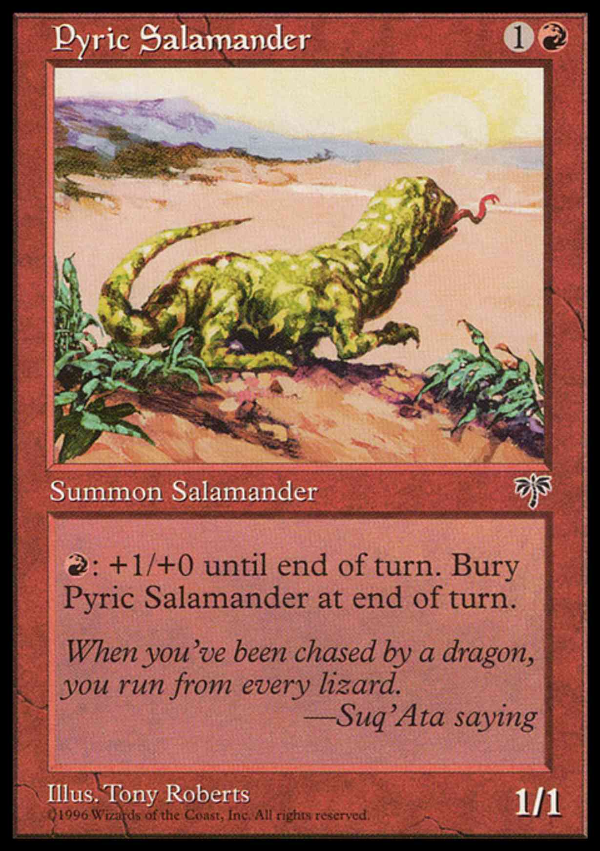 Pyric Salamander magic card front
