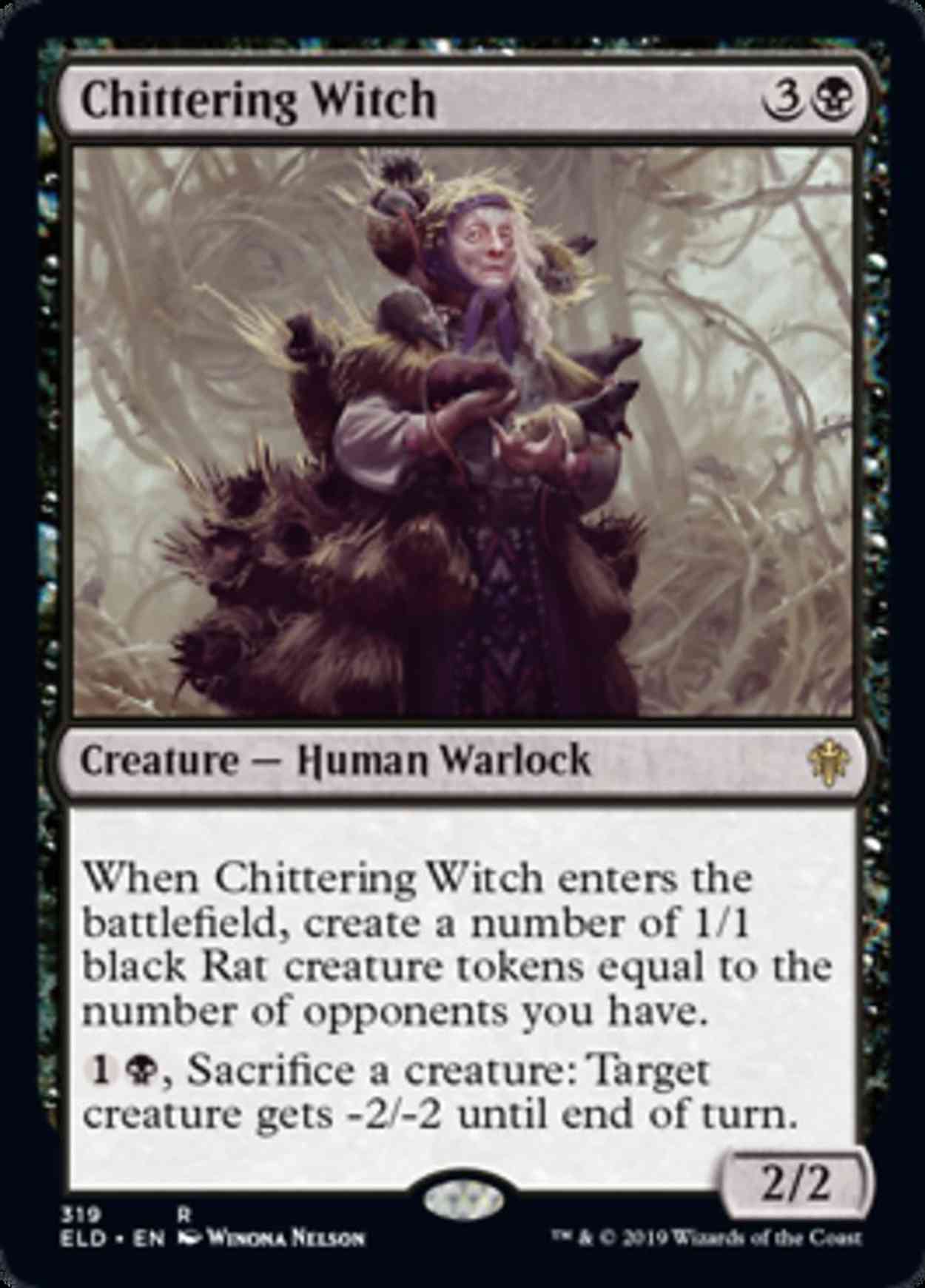 Chittering Witch magic card front