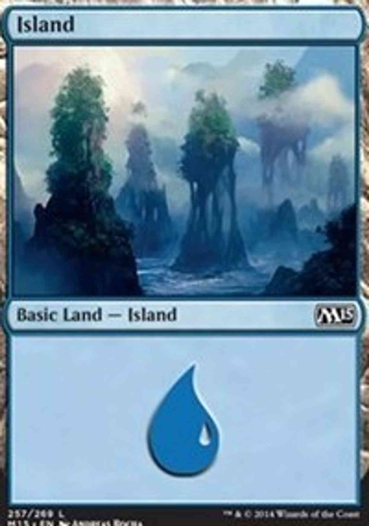 Island (257) magic card front