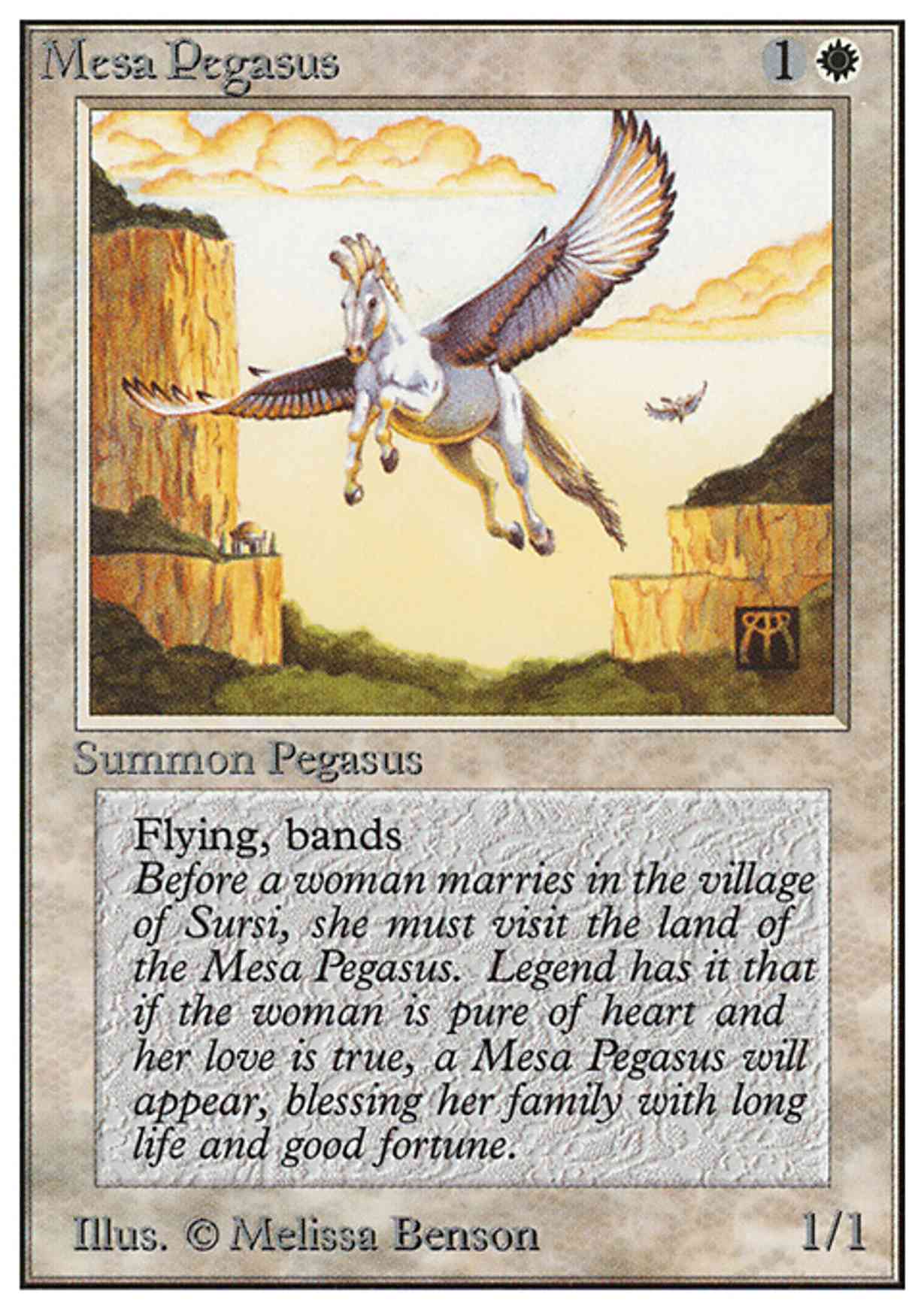 Mesa Pegasus magic card front