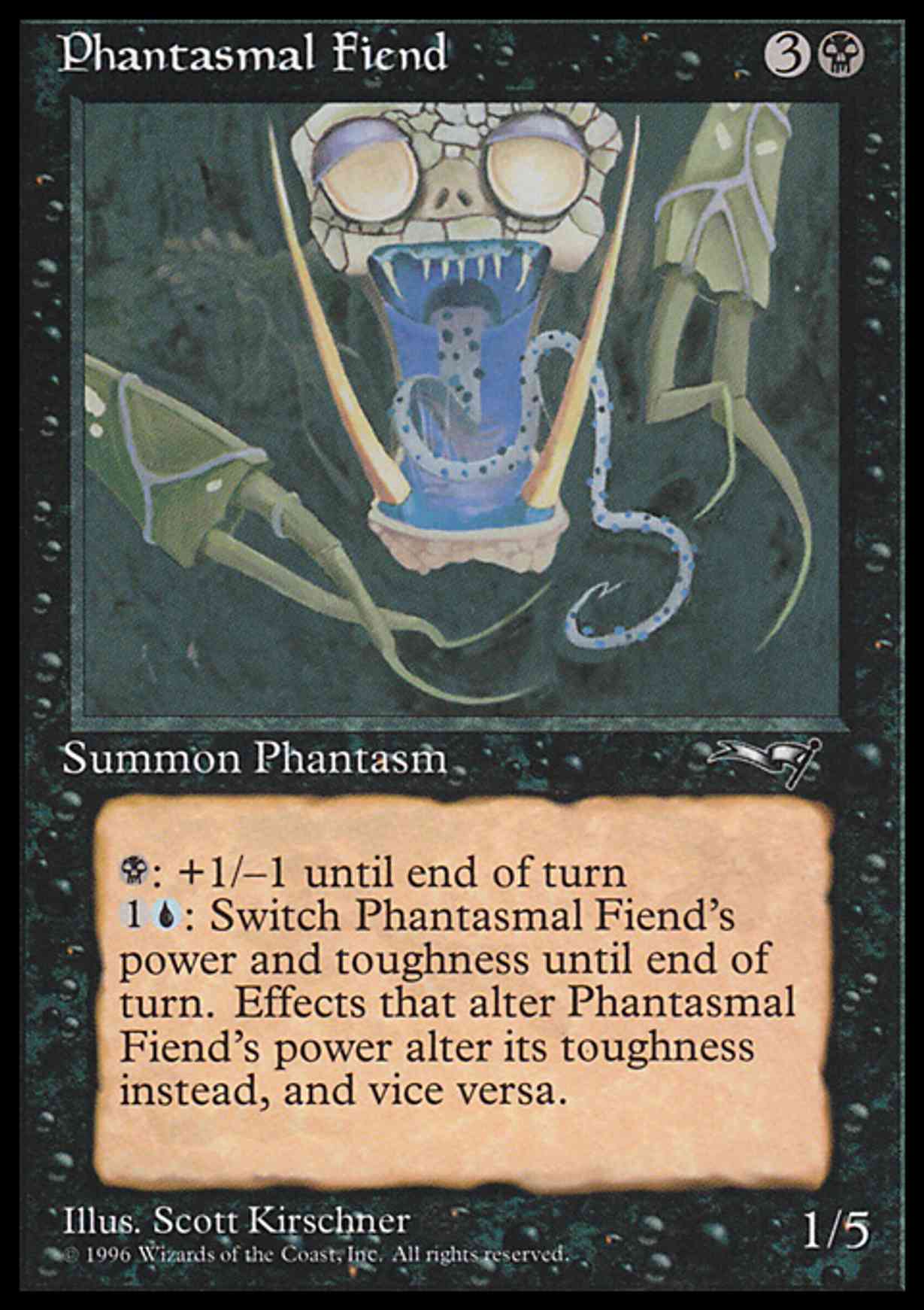 Phantasmal Fiend (Close-up) magic card front