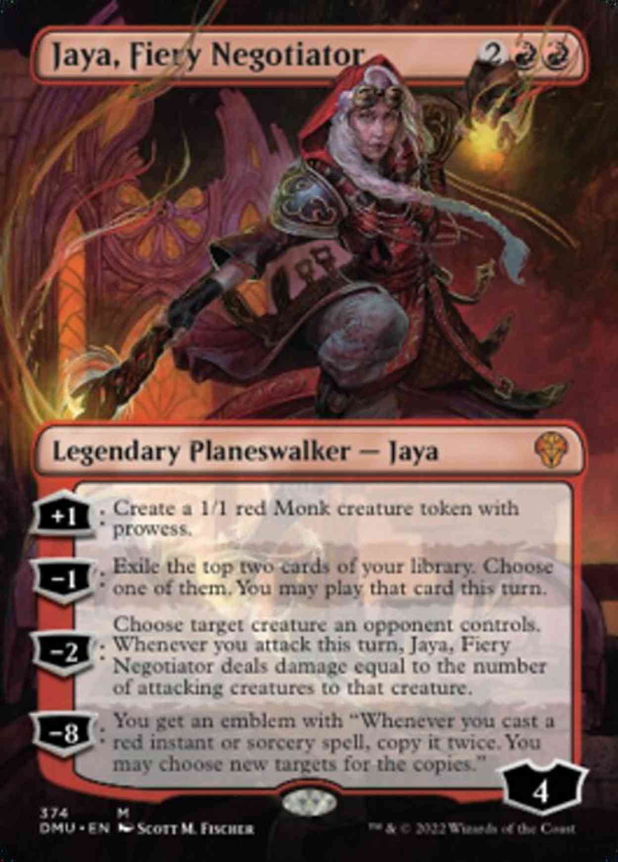 Jaya, Fiery Negotiator (Borderless) magic card front