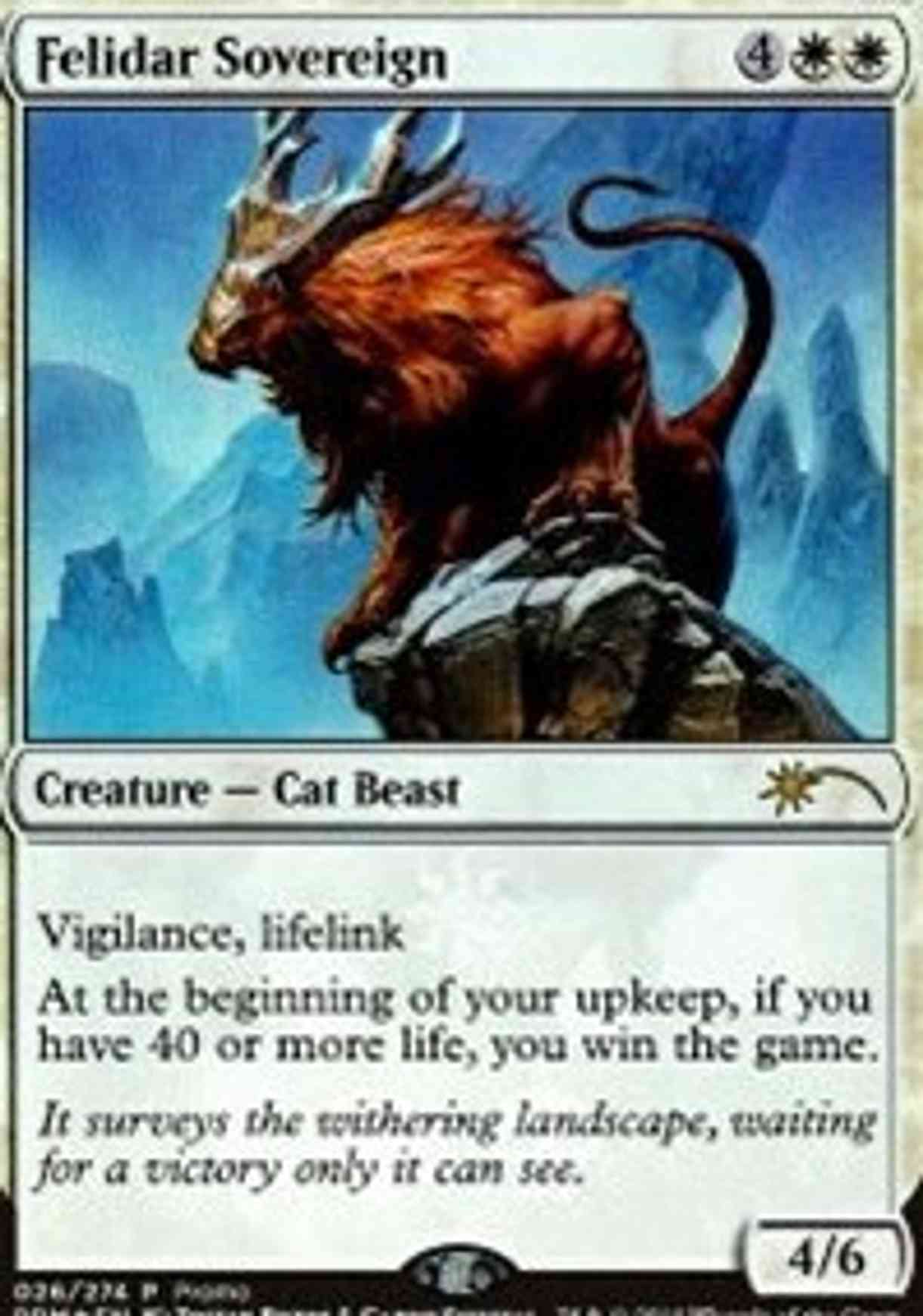 Felidar Sovereign magic card front