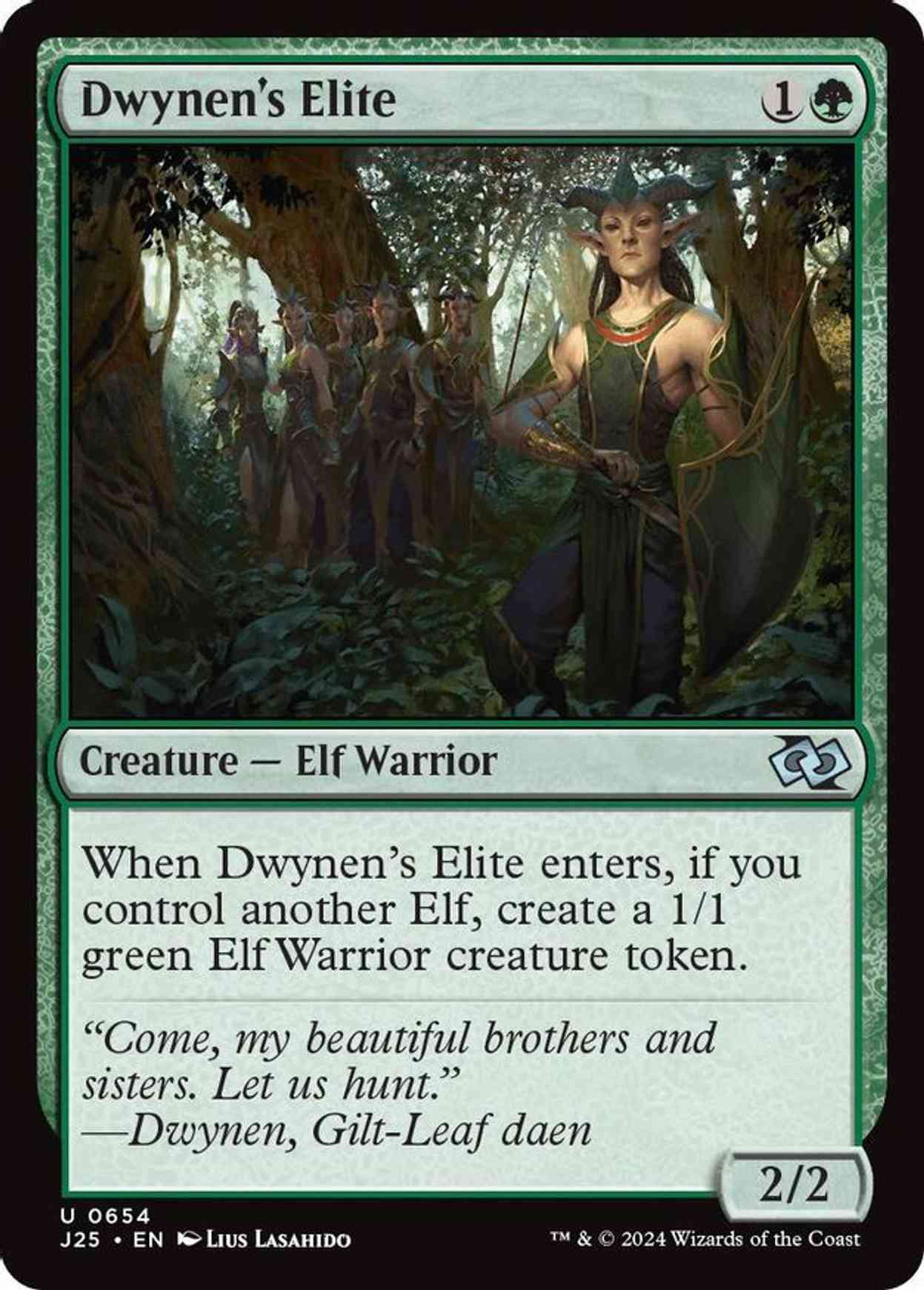 Dwynen's Elite magic card front