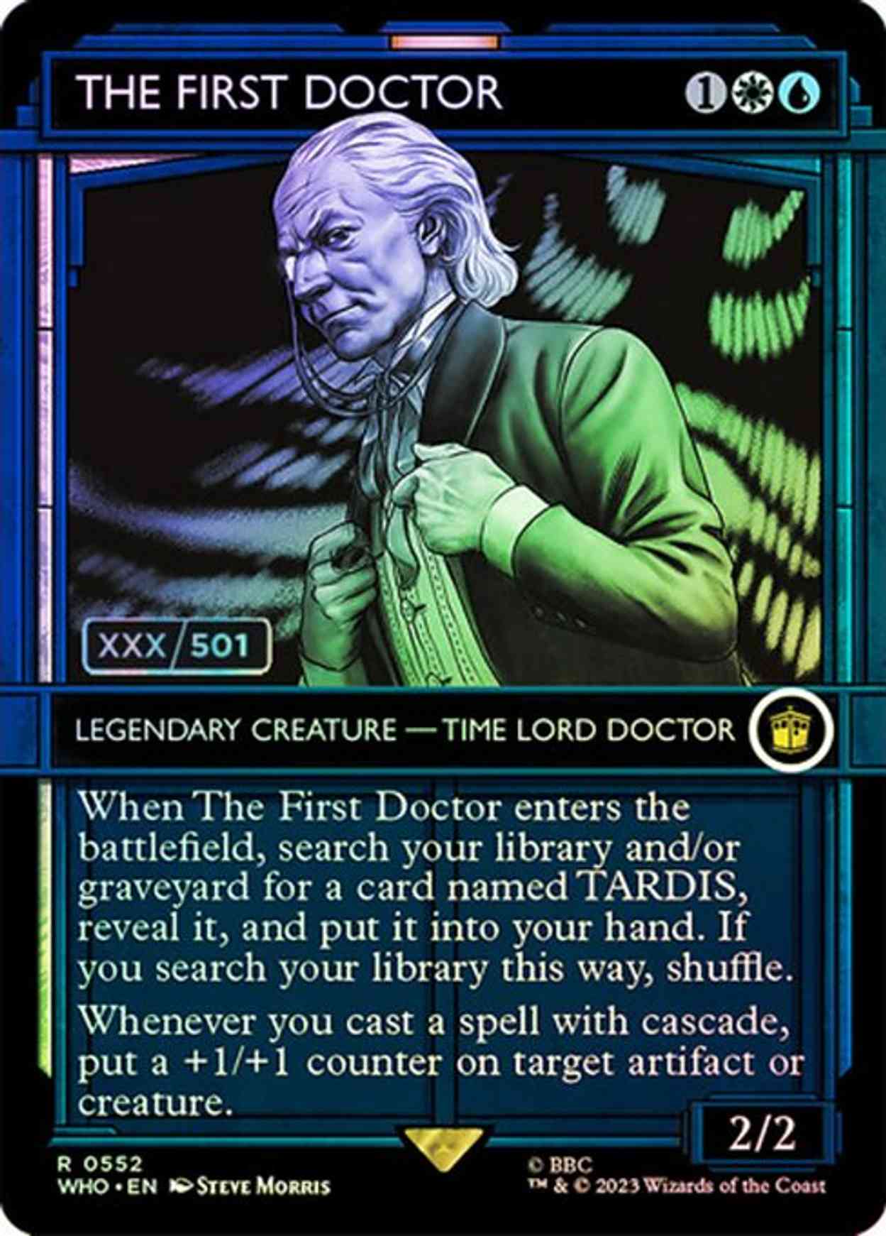 The First Doctor (Serial Numbered) magic card front