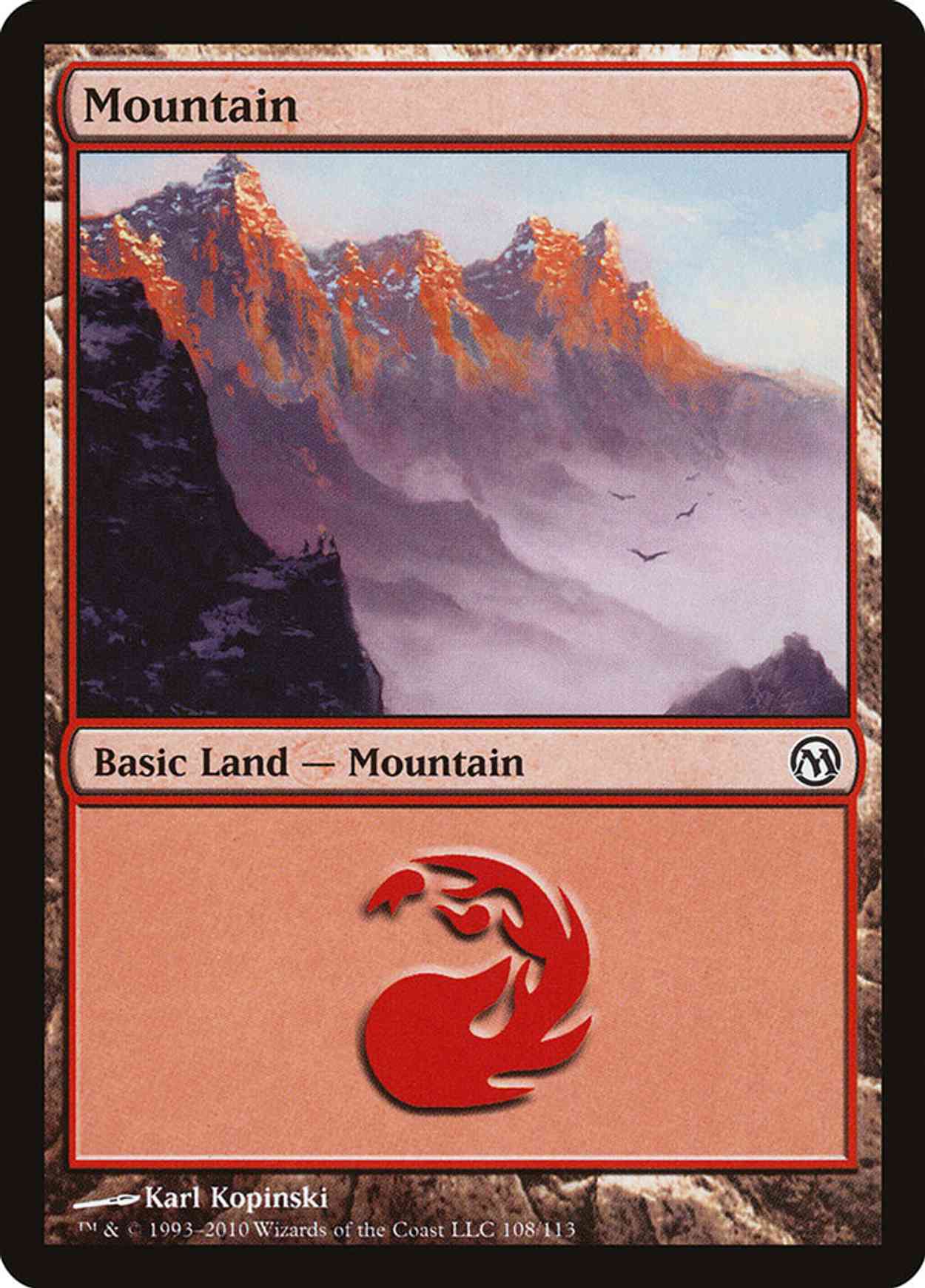 Mountain (108) magic card front