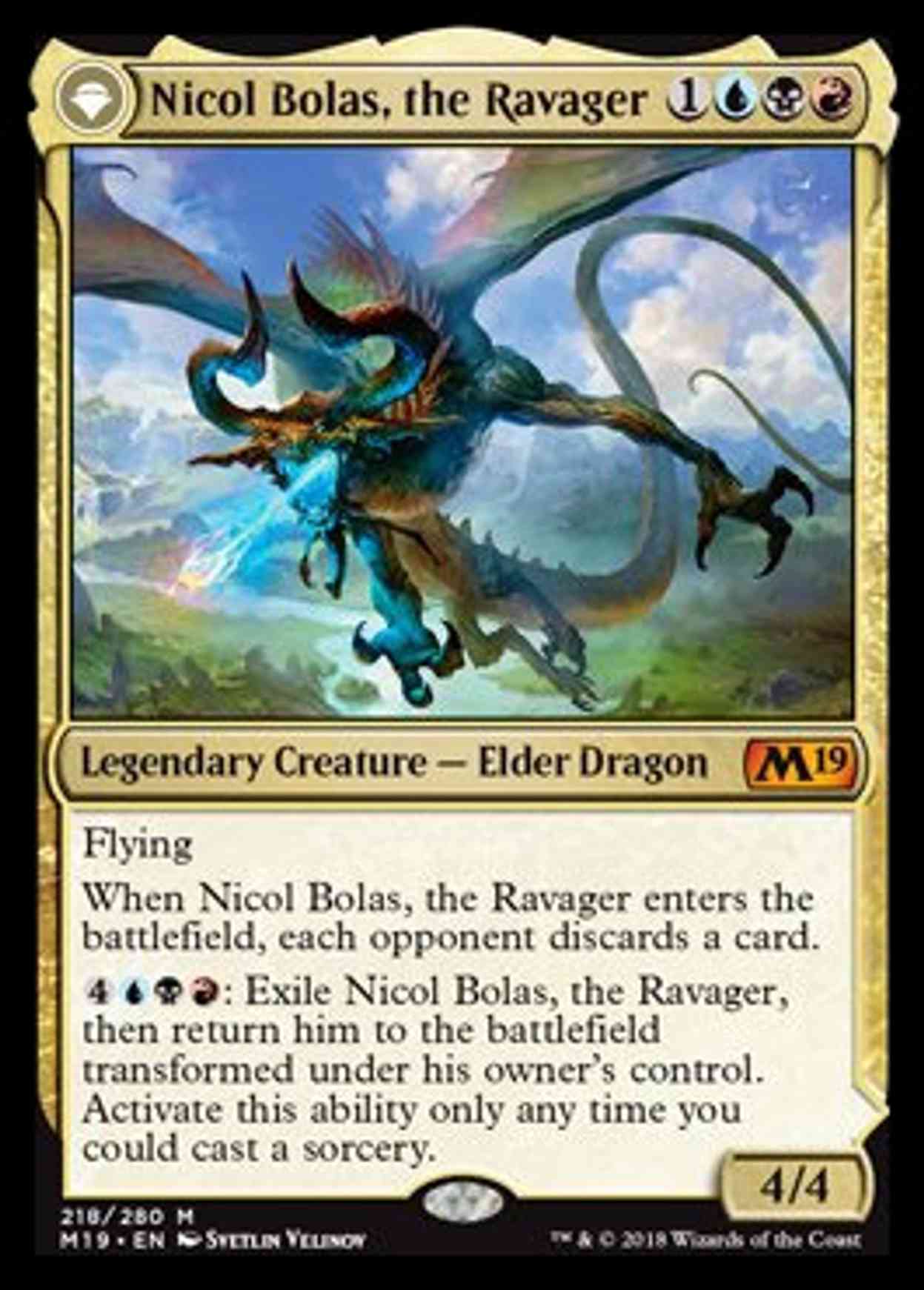 Nicol Bolas, the Ravager // Nicol Bolas, the Arisen magic card front