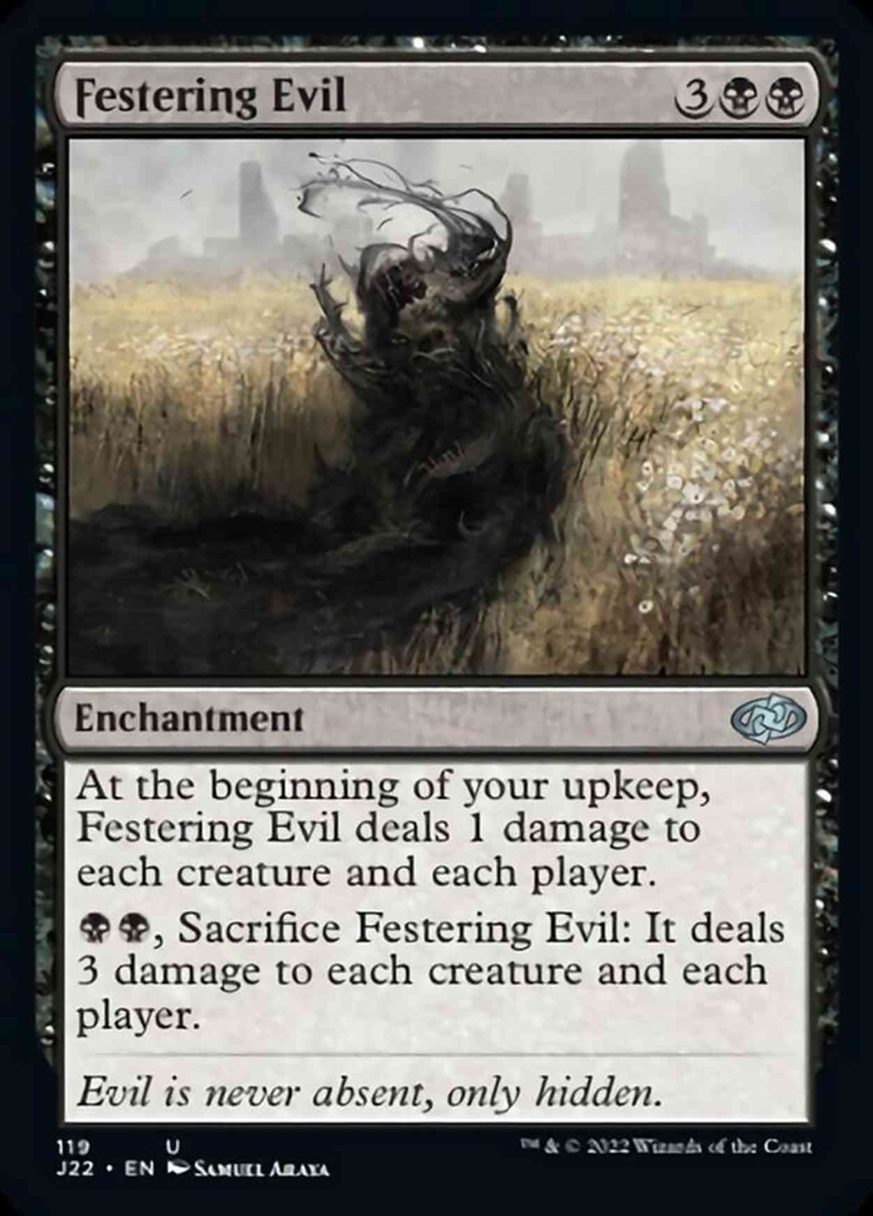 Festering Evil magic card front