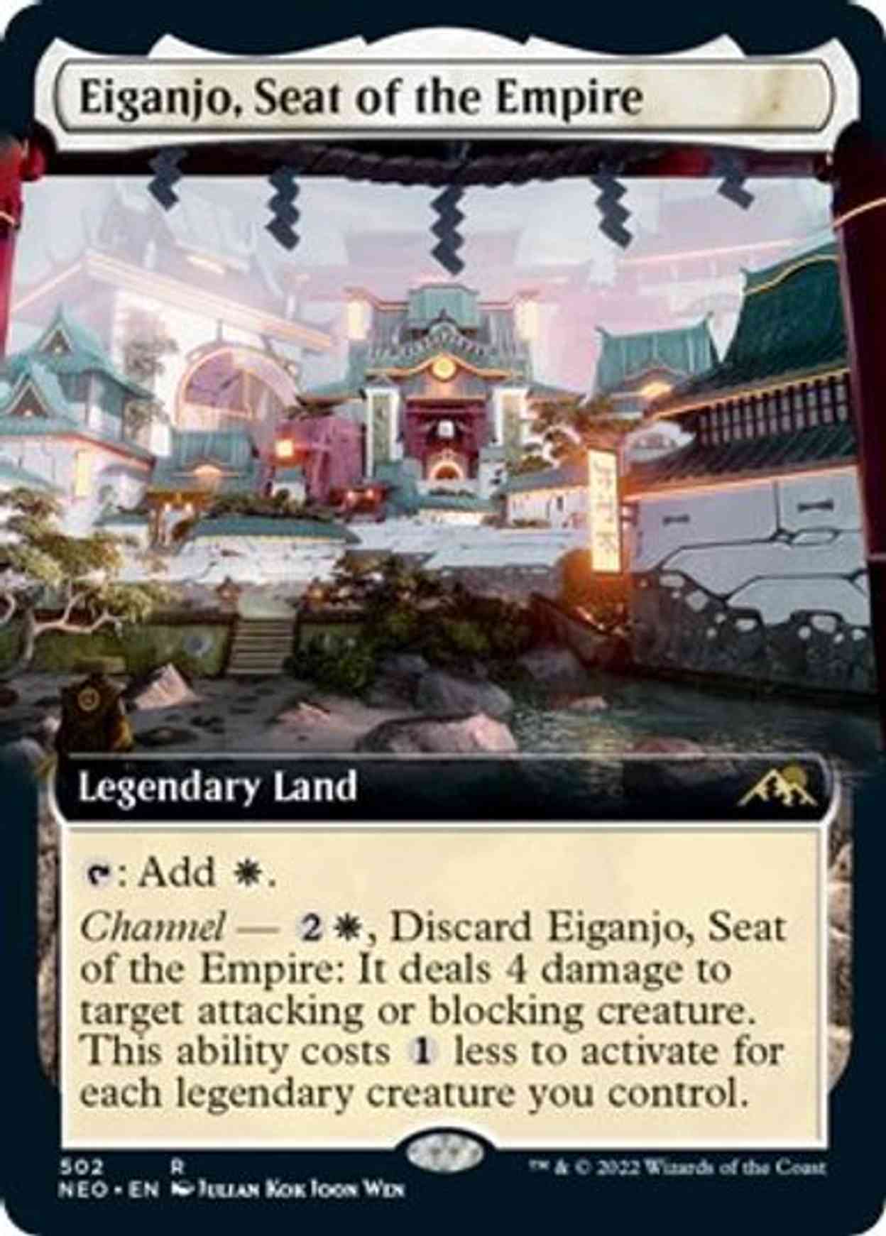 Eiganjo, Seat of the Empire (Extended Art) magic card front