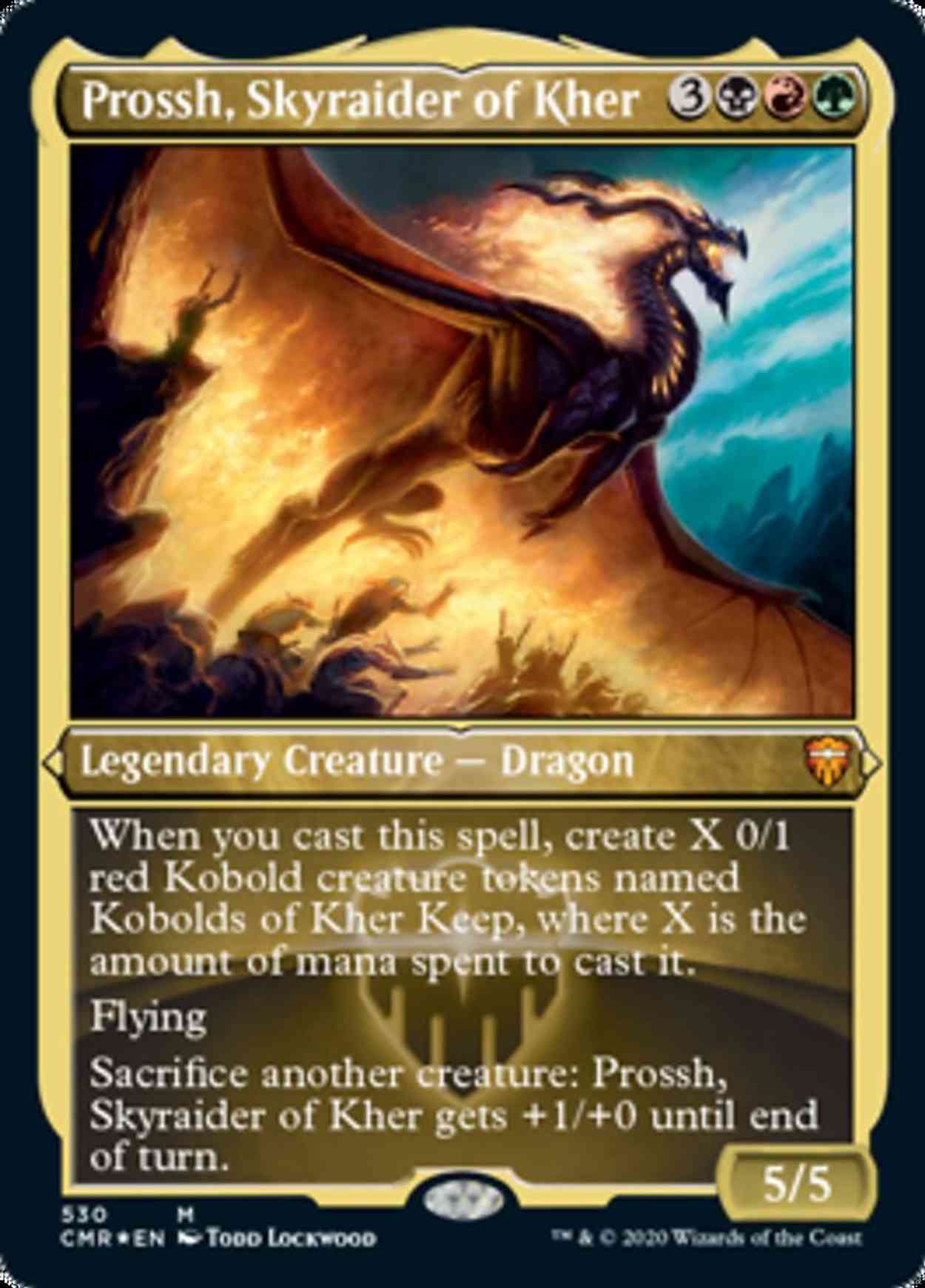 Prossh, Skyraider of Kher (Foil Etched) magic card front