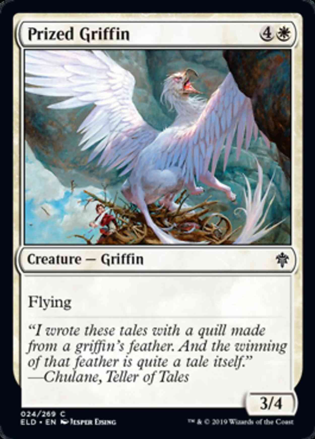 Prized Griffin magic card front