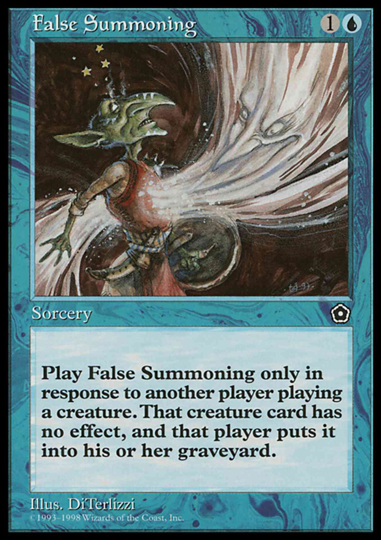 False Summoning magic card front