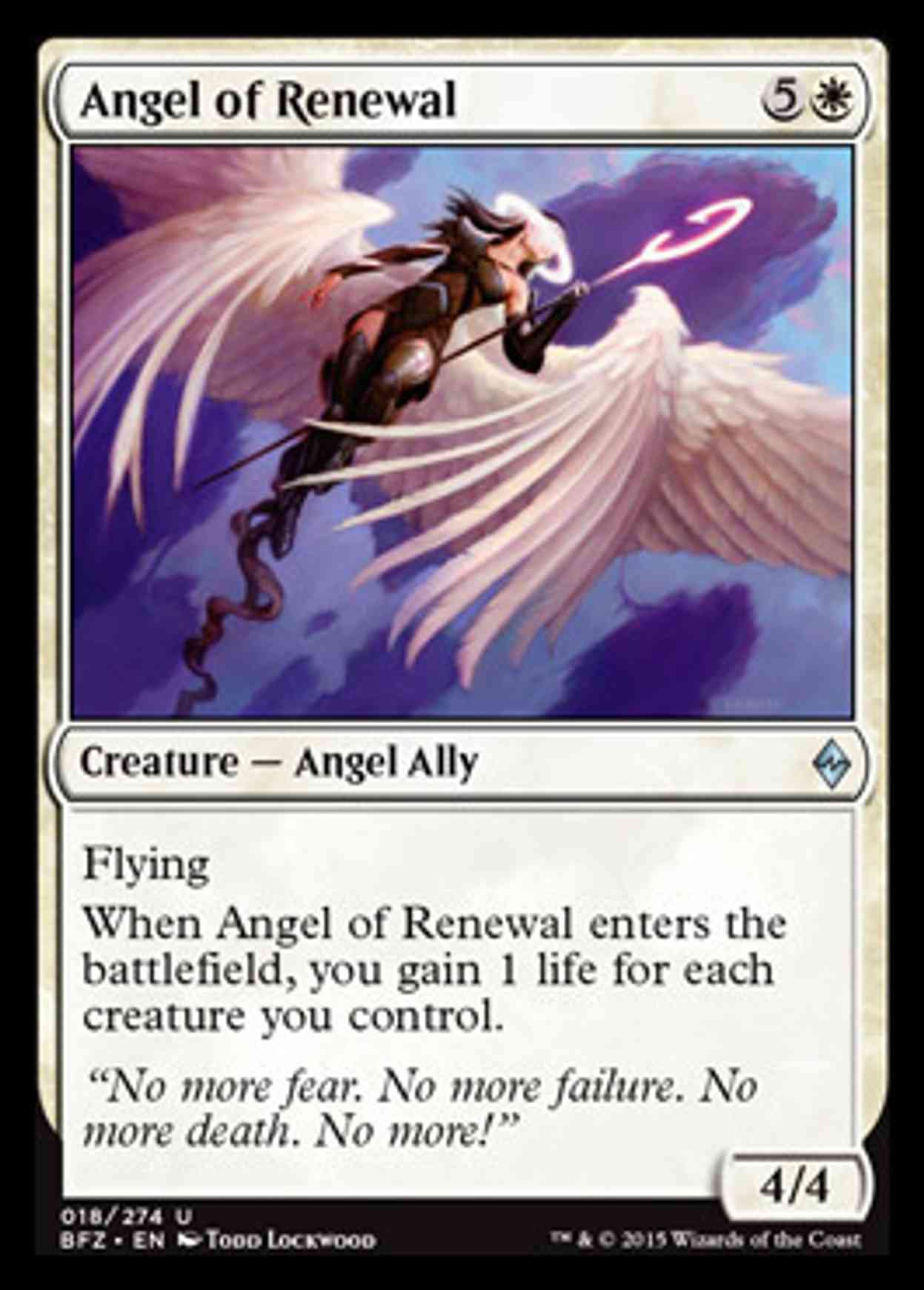 Angel of Renewal magic card front