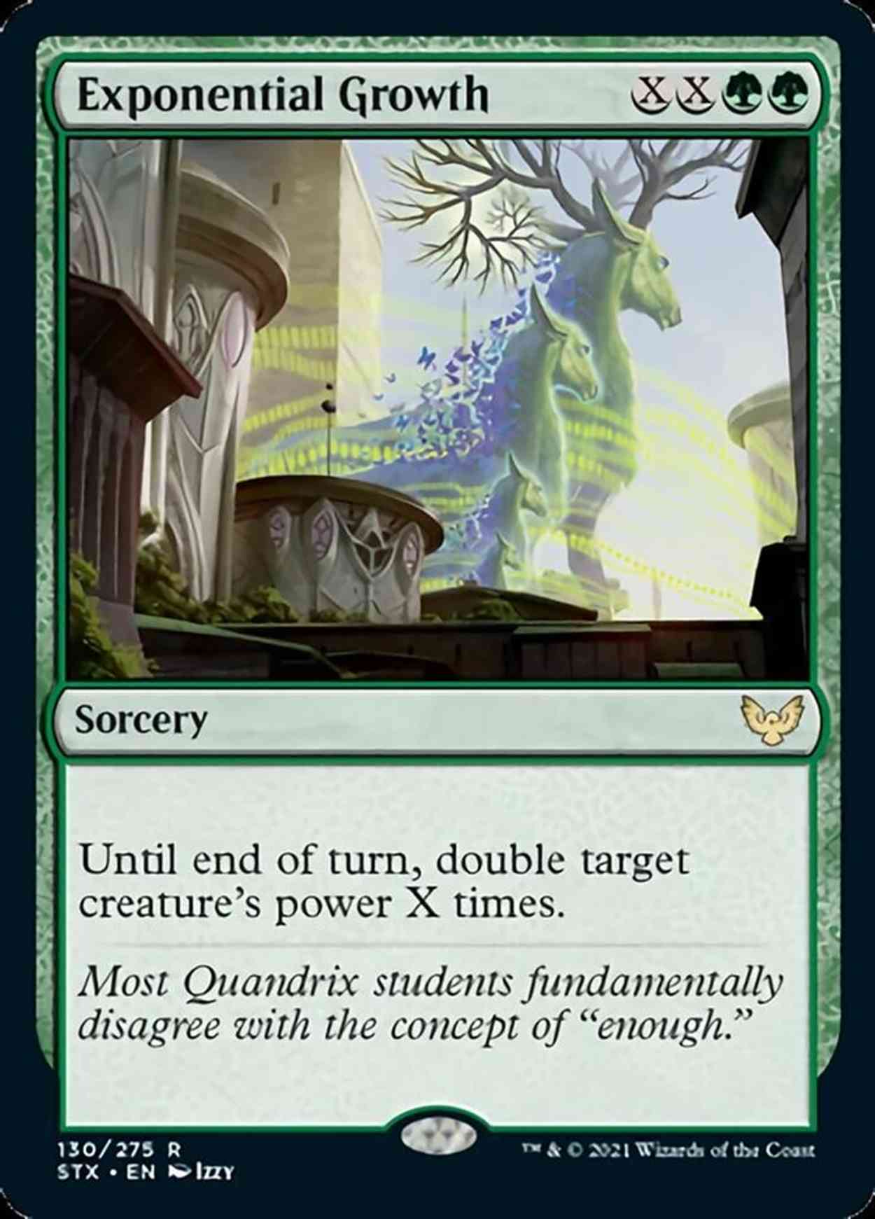 Exponential Growth magic card front
