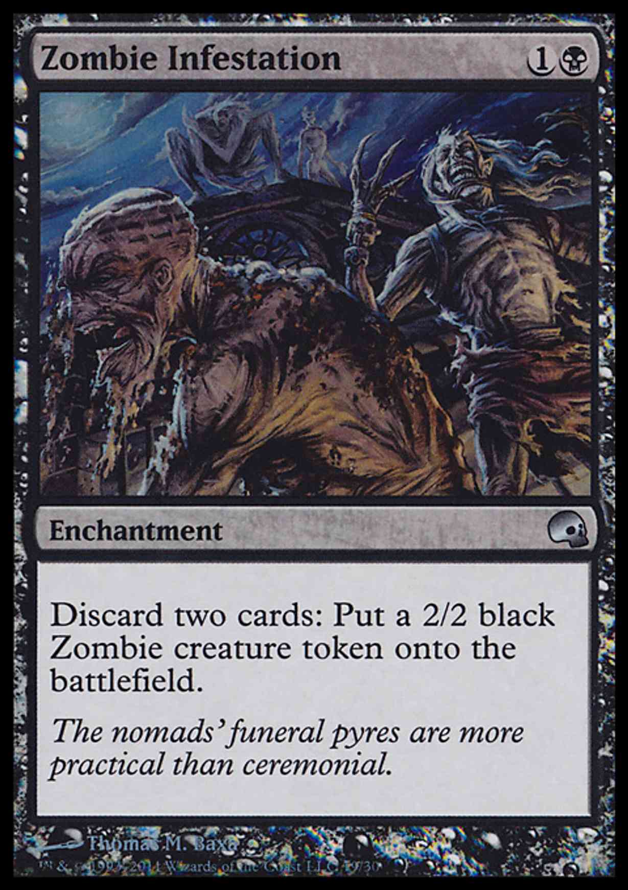Zombie Infestation magic card front