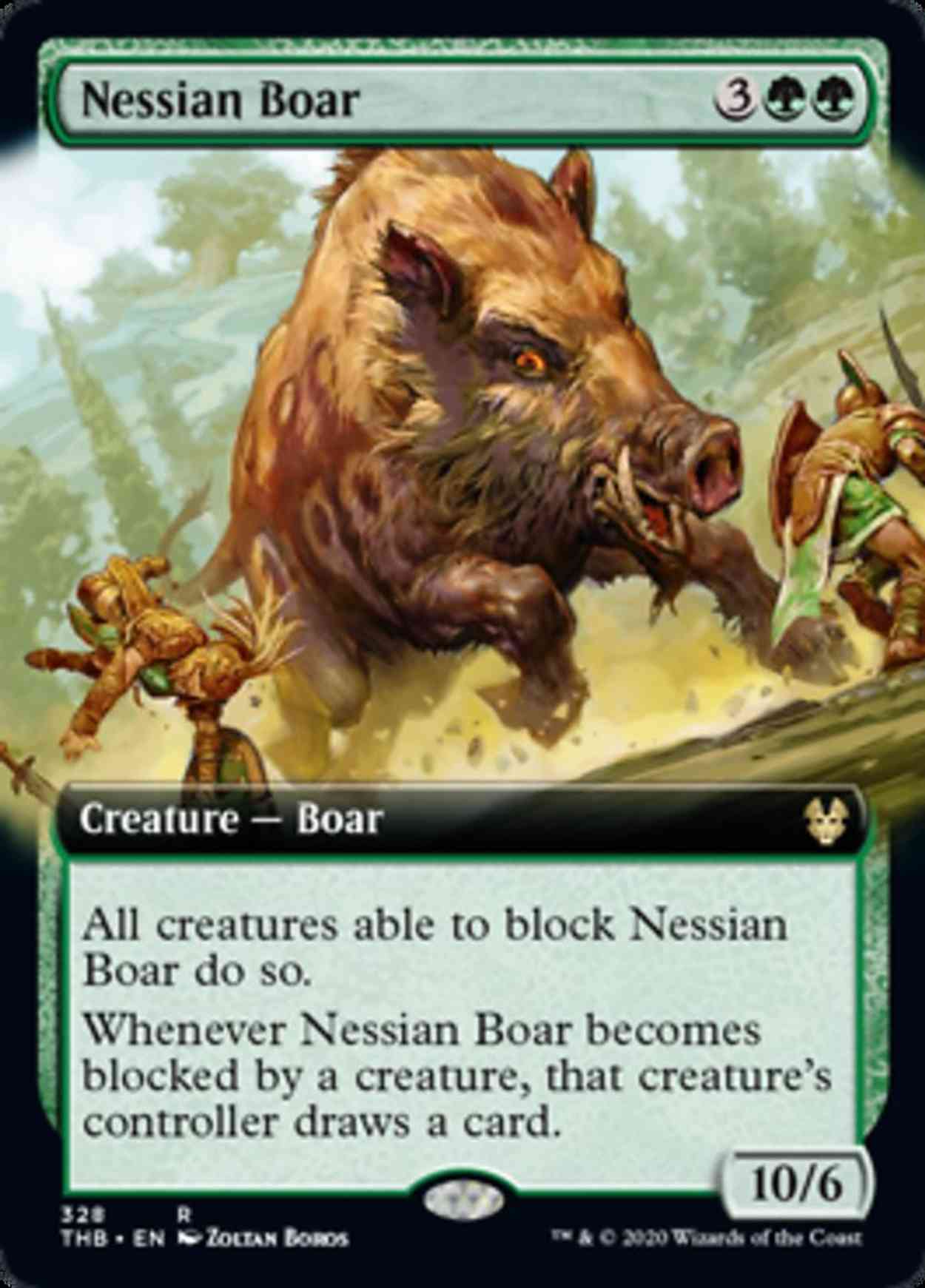 Nessian Boar (Extended Art) magic card front