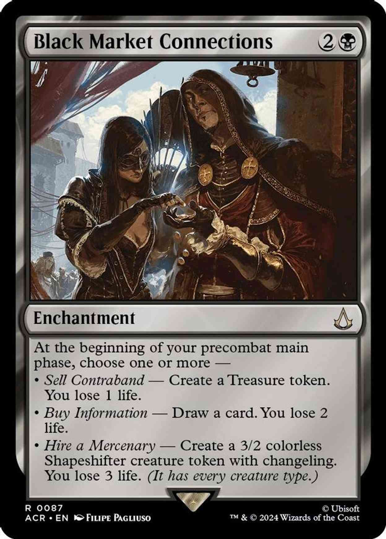 Black Market Connections magic card front