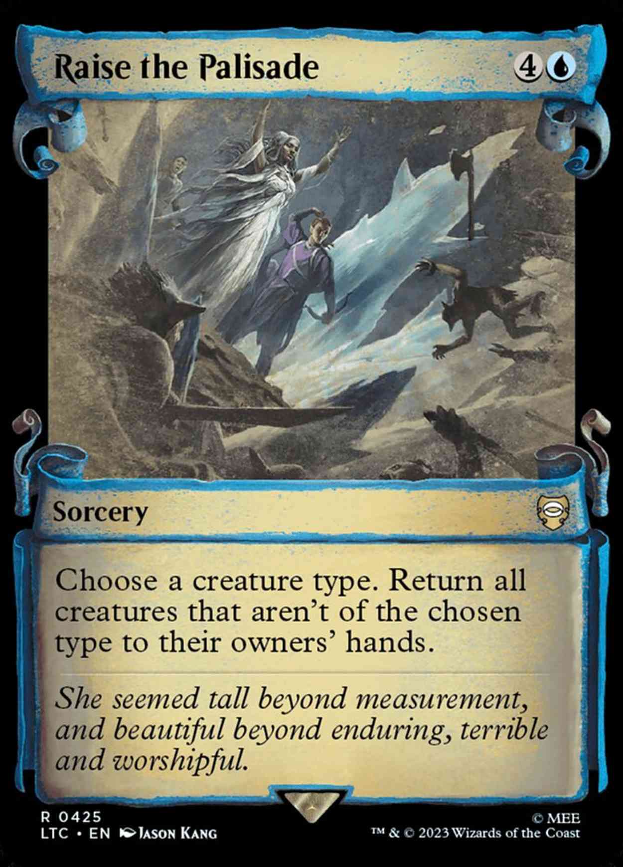 Raise the Palisade (Showcase Scrolls) magic card front