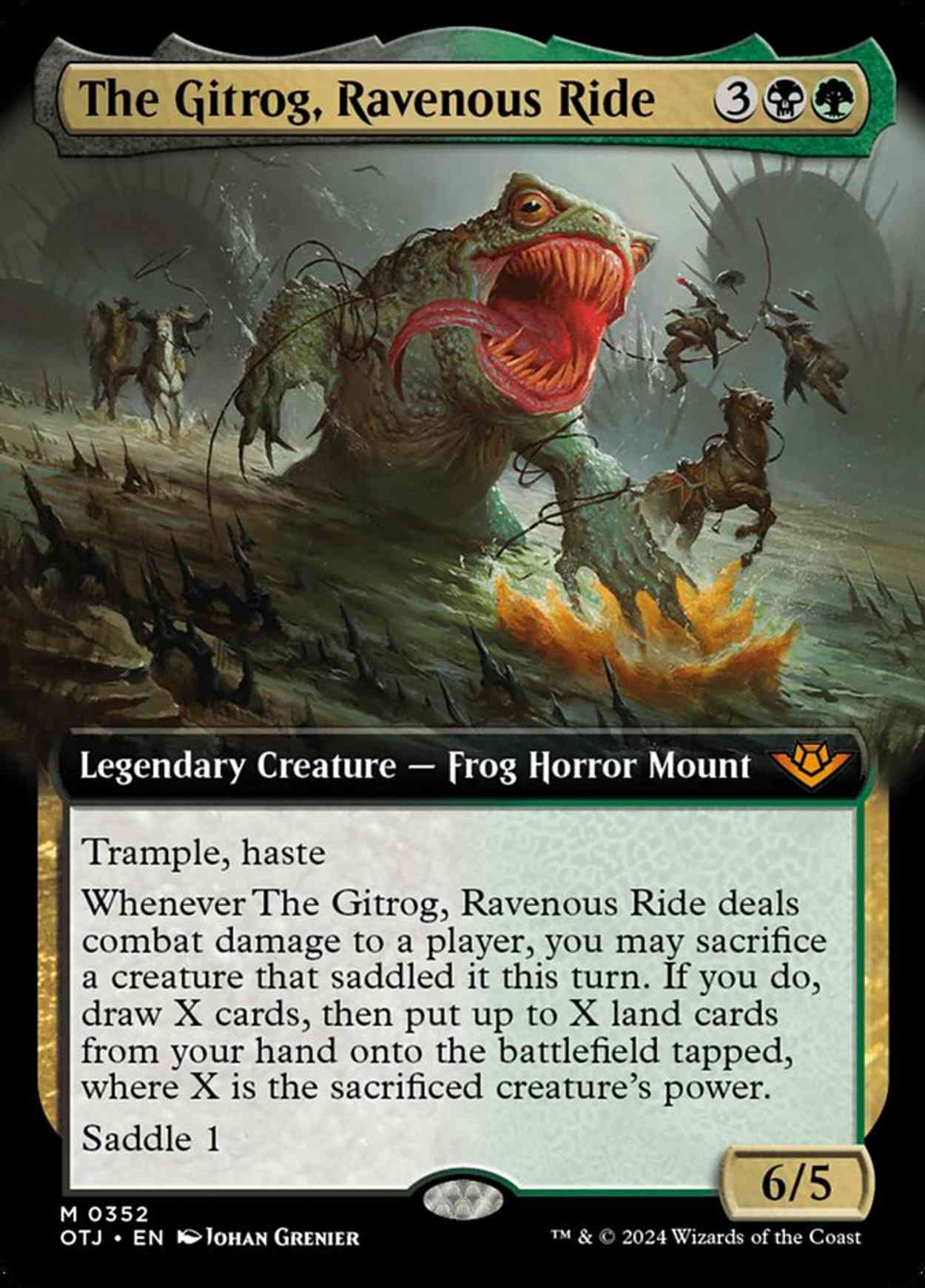 The Gitrog, Ravenous Ride (Extended Art) magic card front