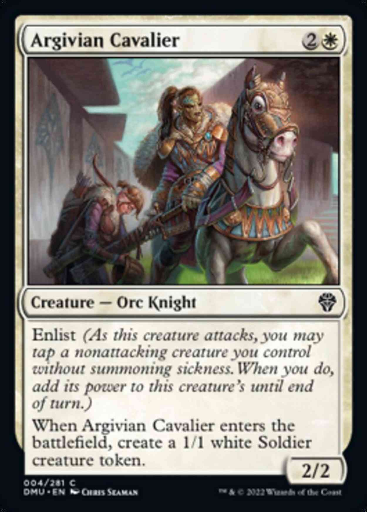 Argivian Cavalier magic card front