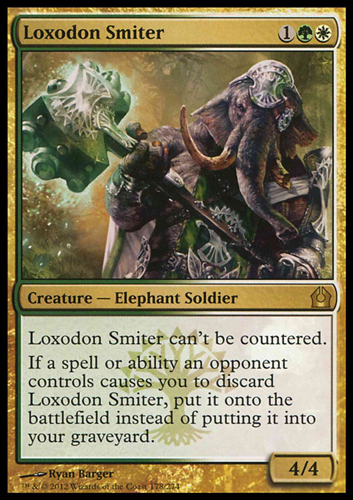 Loxodon Smiter magic card front