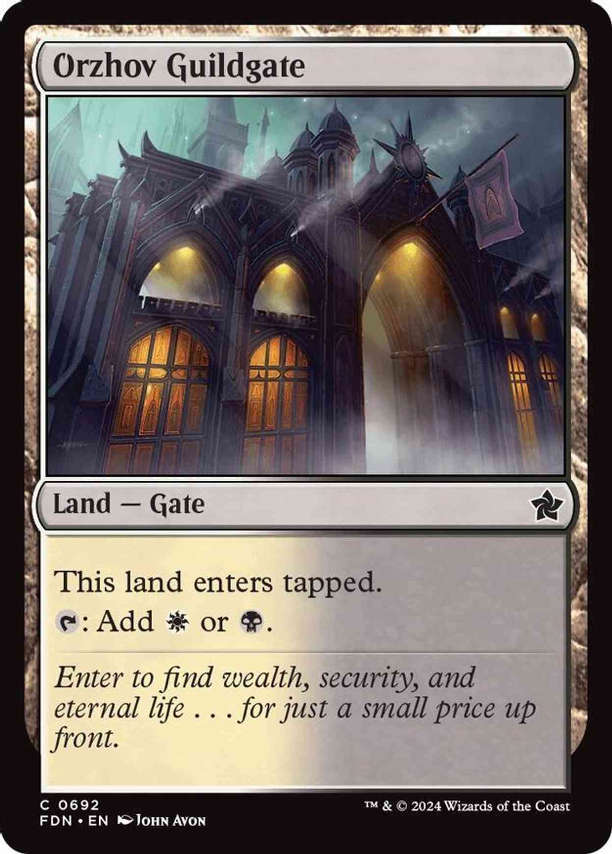 Orzhov Guildgate magic card front