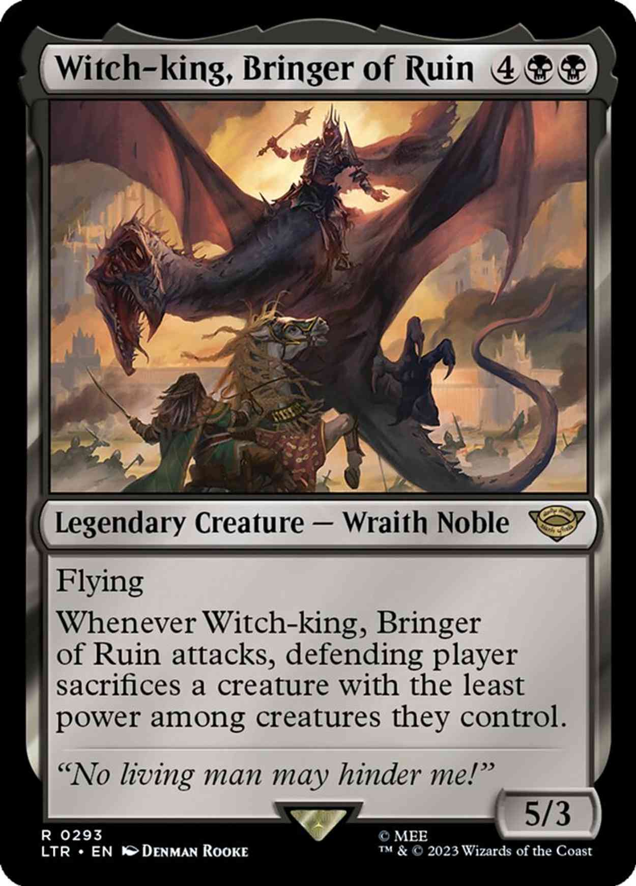 Witch-king, Bringer of Ruin magic card front