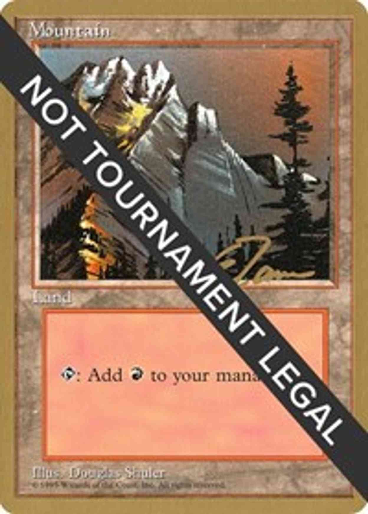Mountain (A) - 1996 Eric Tam (4ED) magic card front