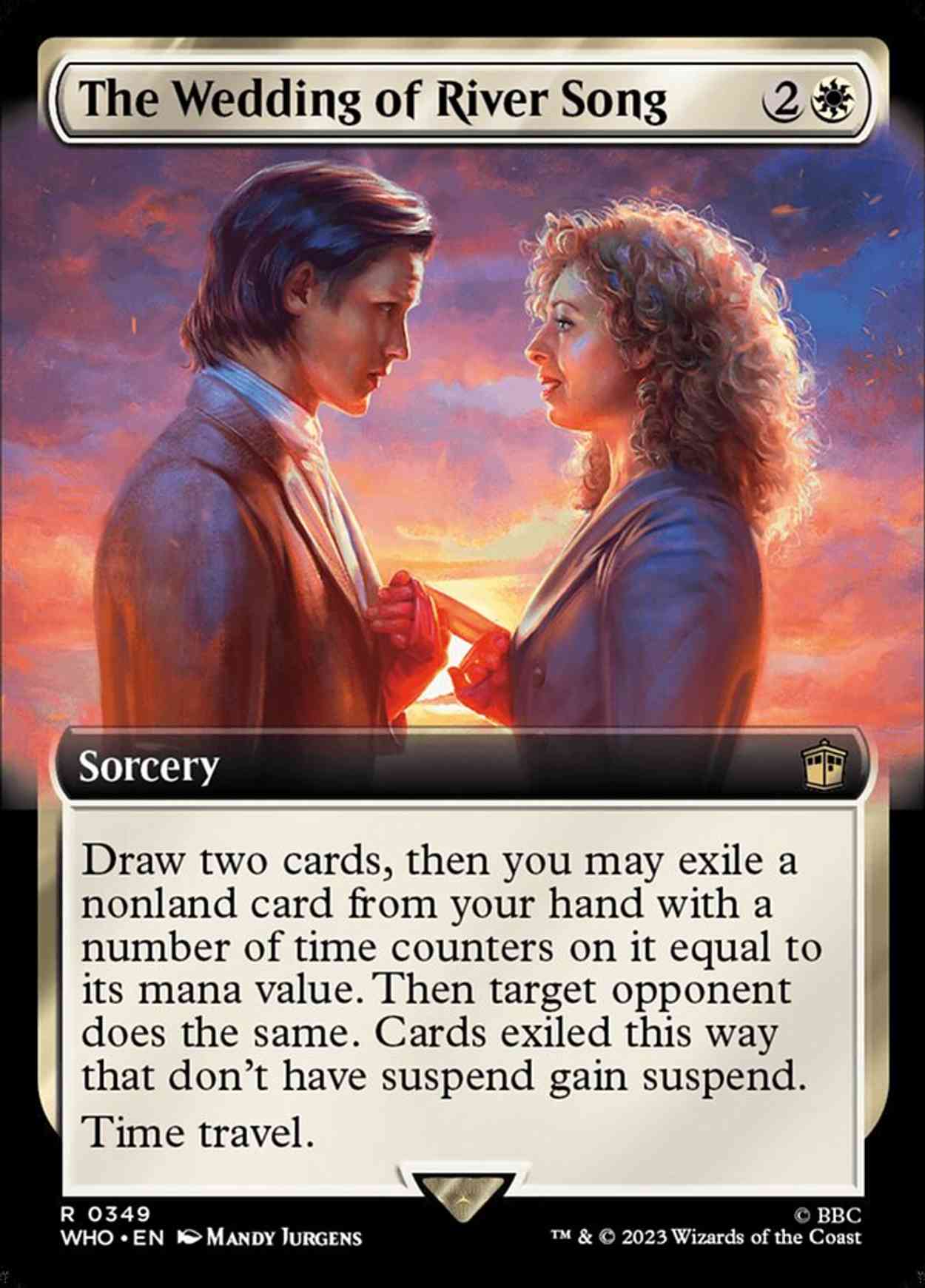 The Wedding of River Song (Extended Art) magic card front