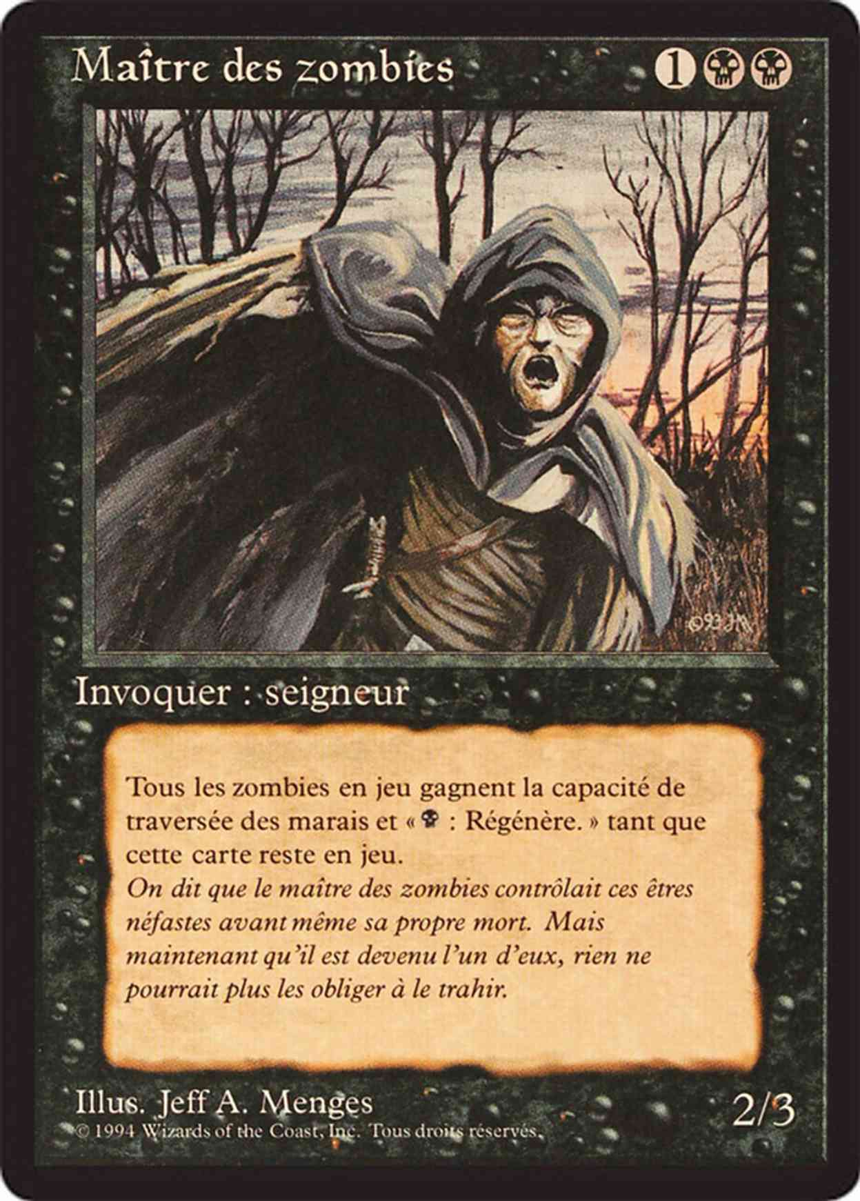 Zombie Master magic card front